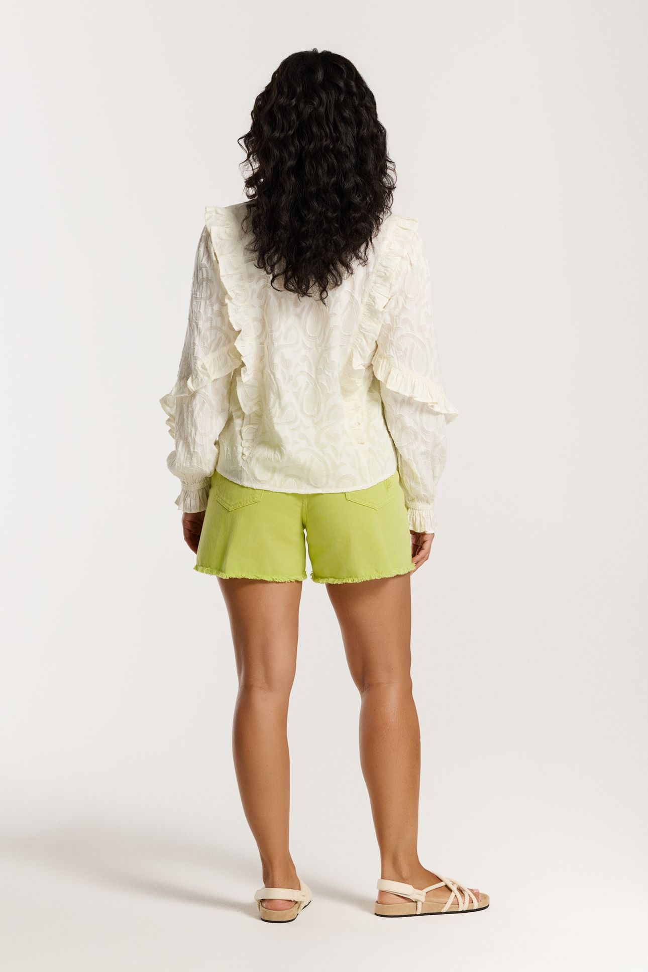 ELIZA BLOUSE ORNAMENTAL JACQUARD WHITE ORNAMENTAL JACQUARD 7
