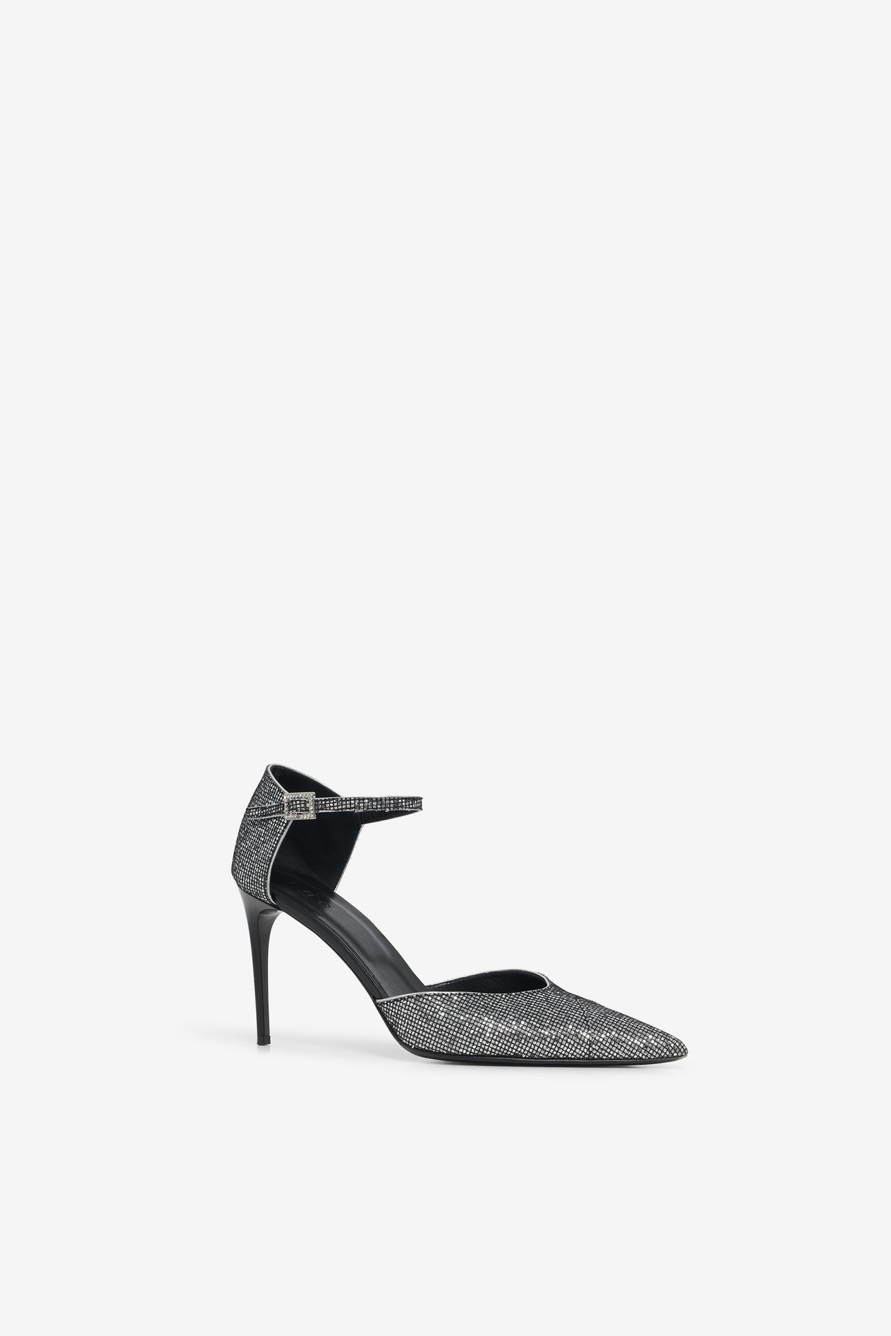 ZANIAH GLITTER PUMPS BLACK/SILVER 4