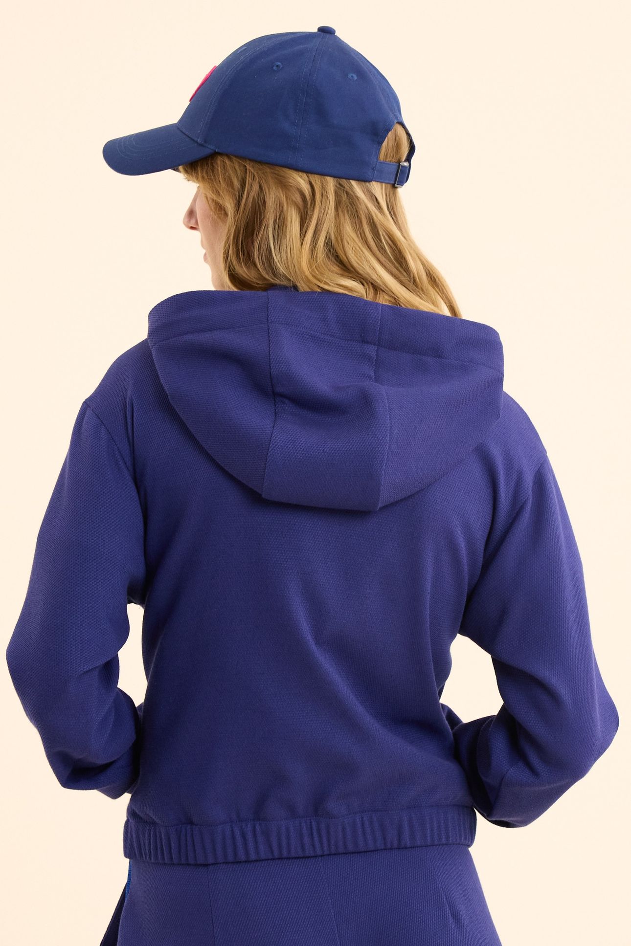 INDIGO HONEYCOMB JOGGING JACKET INDIGO 4
