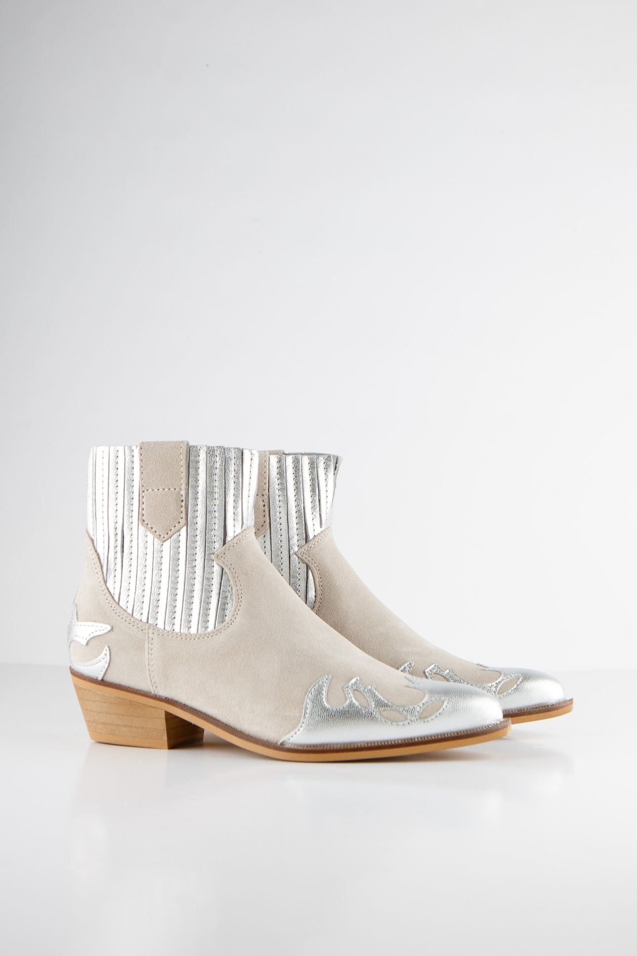 AUSTIN WESTERN SHOES SAND / SILVER 4