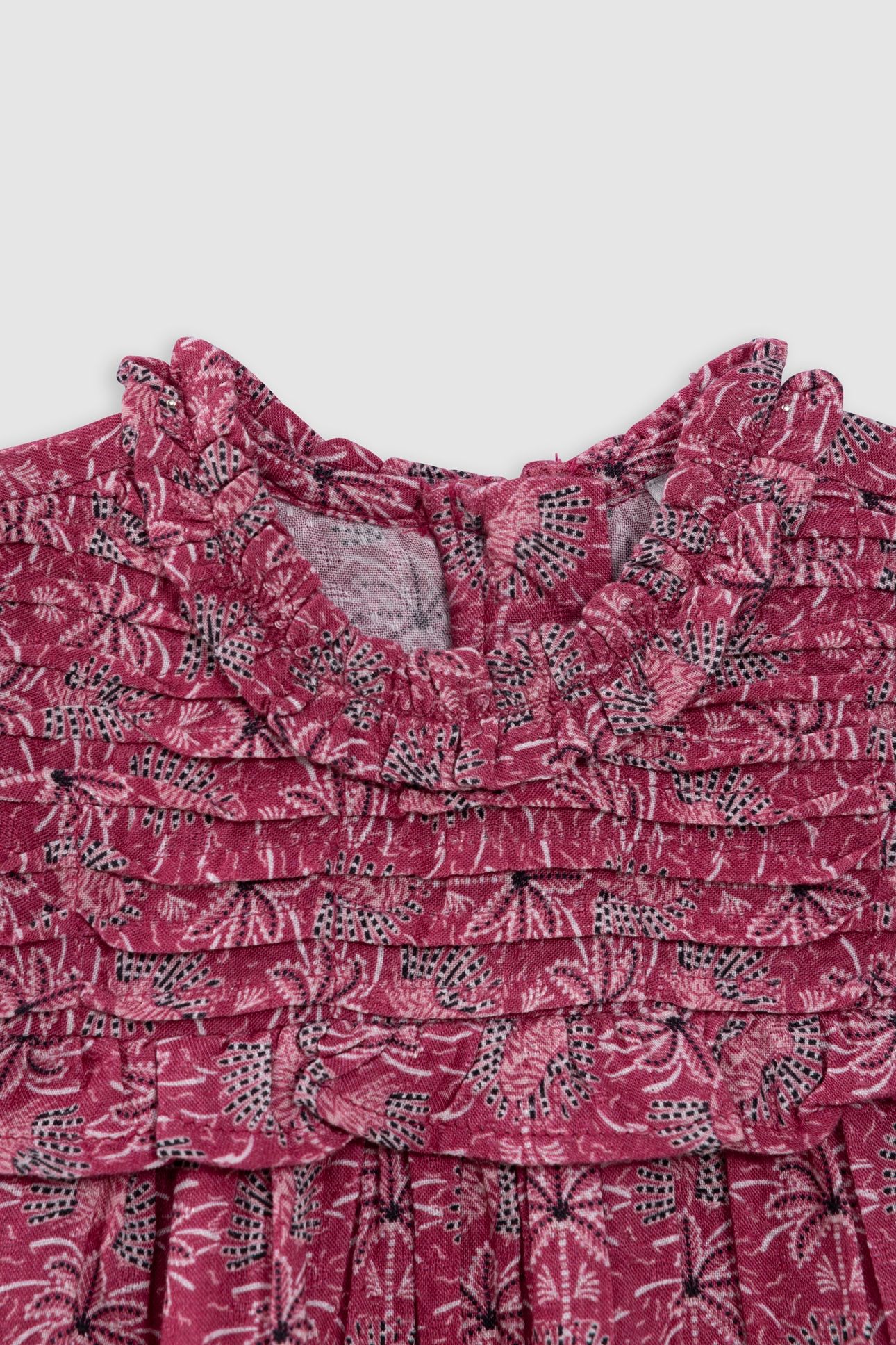 PINK PALM-TREE PRINT DRESS 3