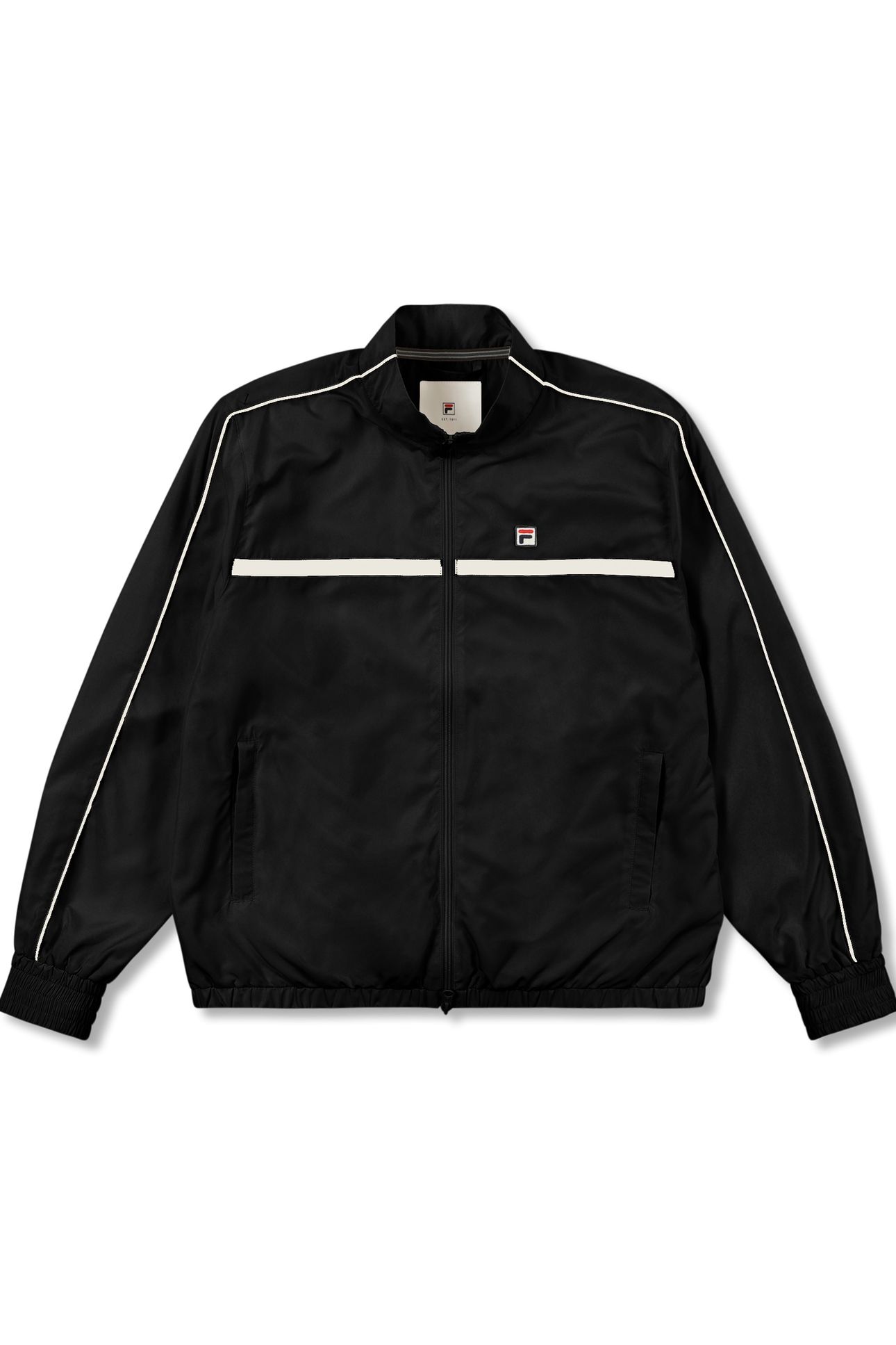 SAN SIRO OVERSIZED WOVEN TRACK JACKET BLACK 5