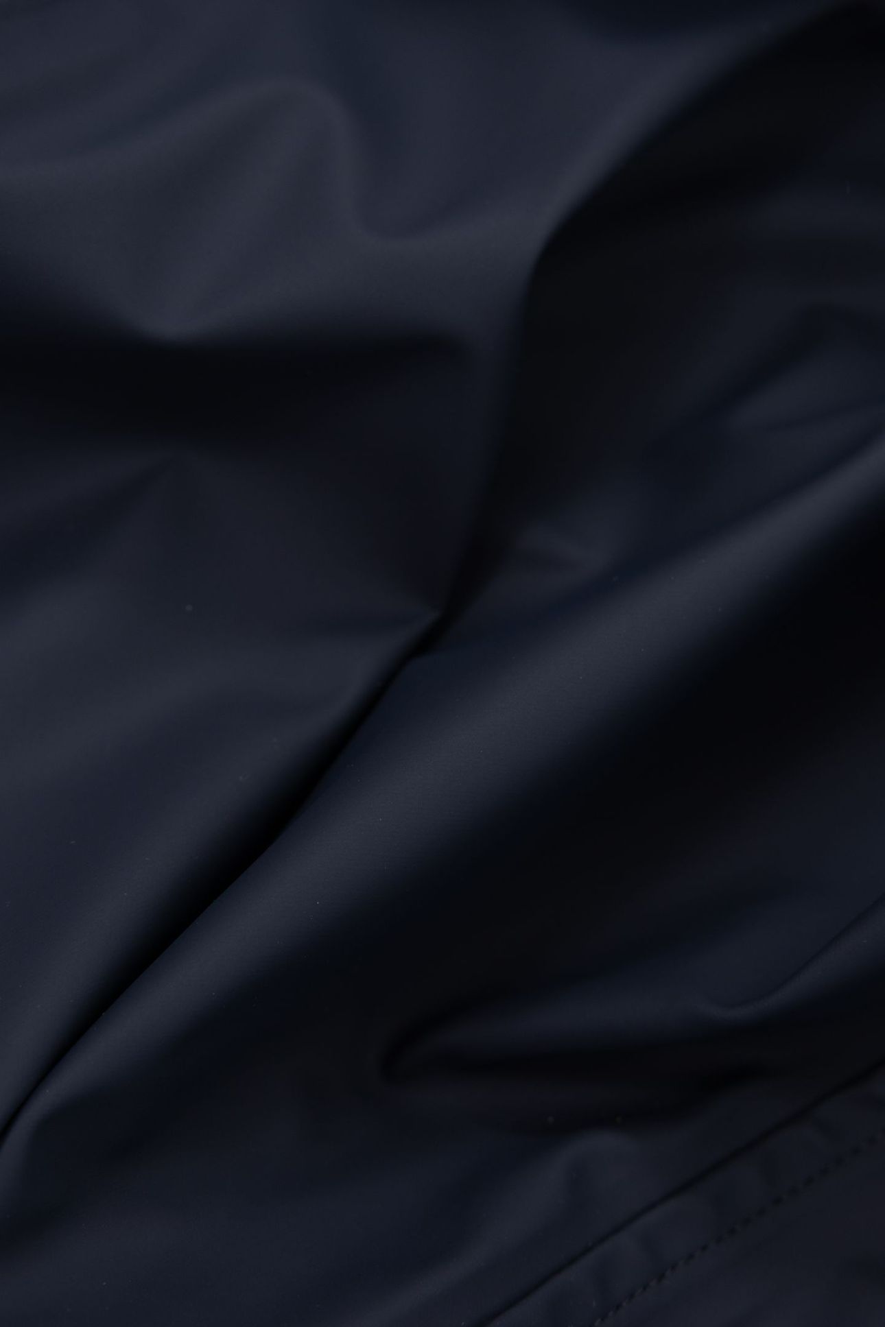NAVY RUBBER NYLON HOODED PARKA 7