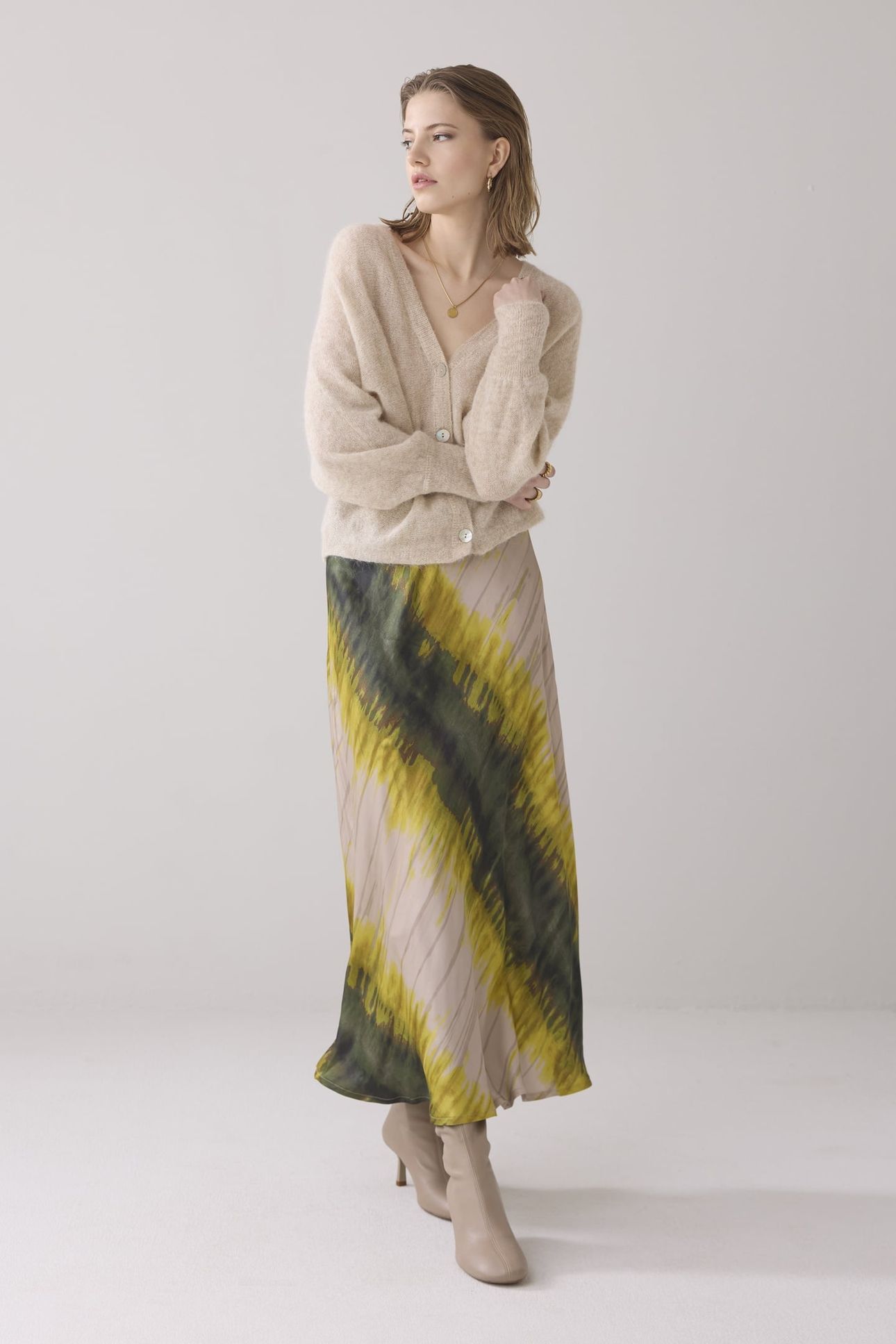SKIRT TIE DYE STRIPE HEAVY MULTICOLOUR 1