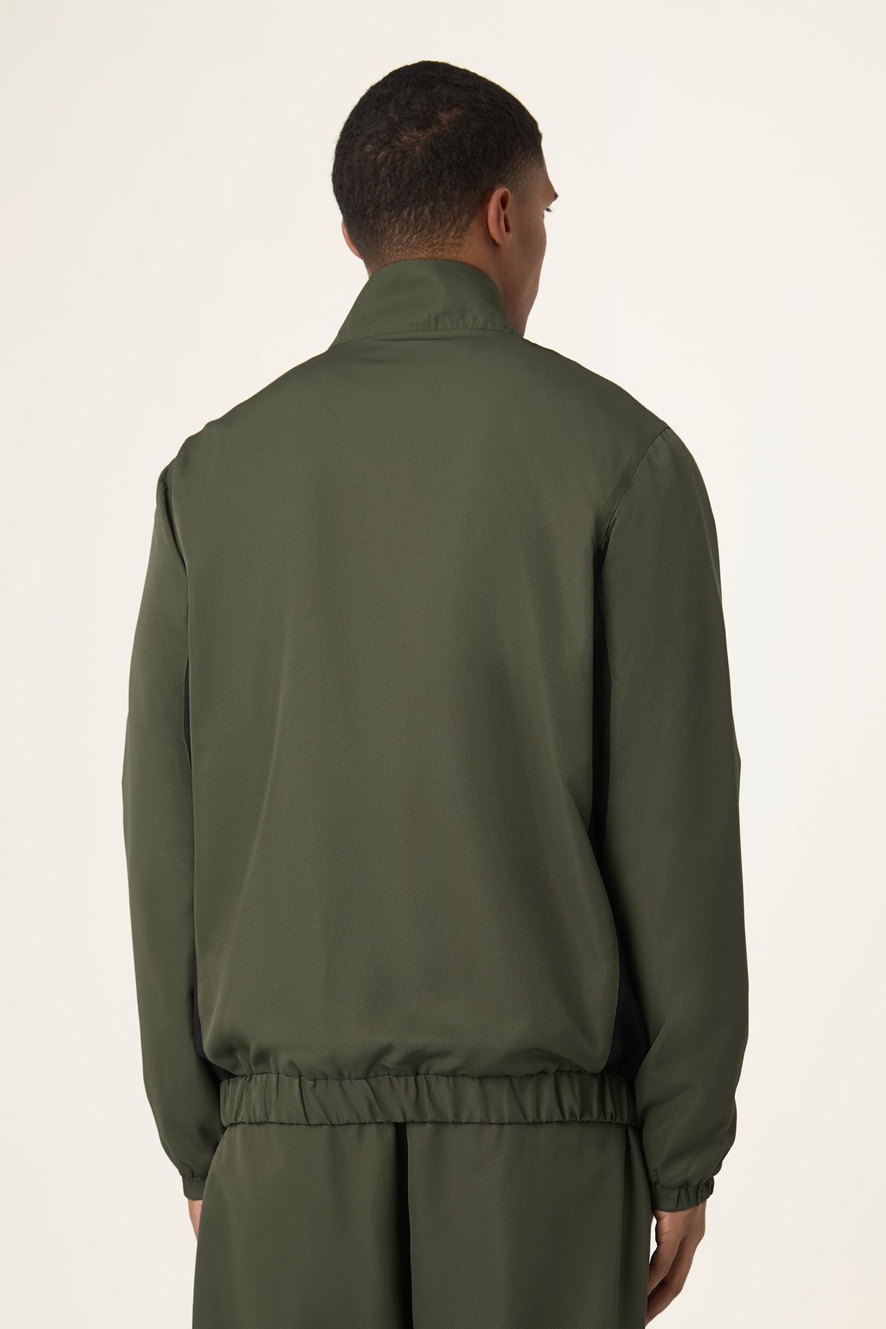 SAN SIRO REGULAR BLOCKED WOVEN TRACK JACKET BLACK 3