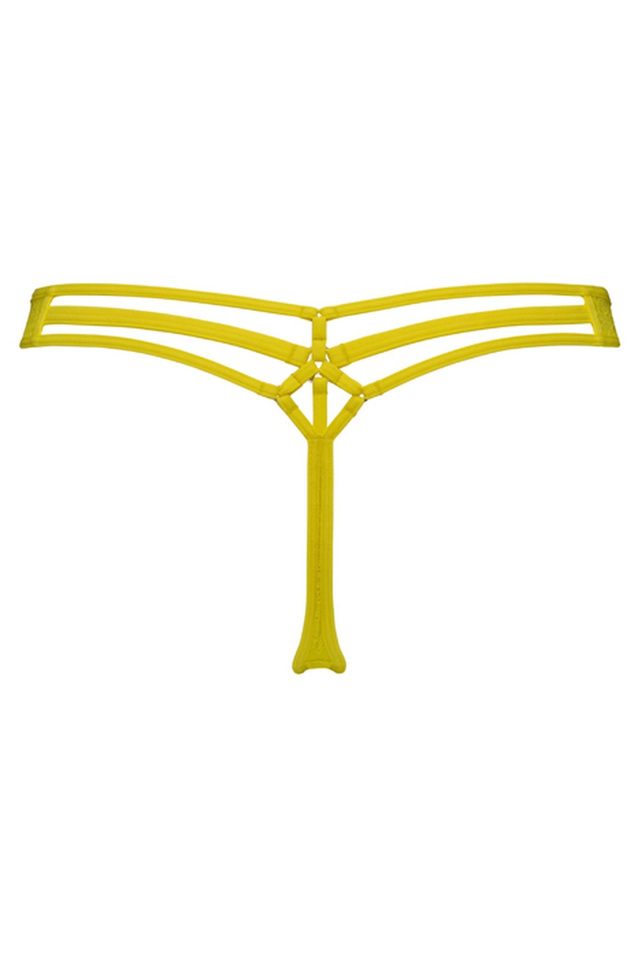 SPACE ODYSSEY CITRUS YELLOW LACE THONG 4