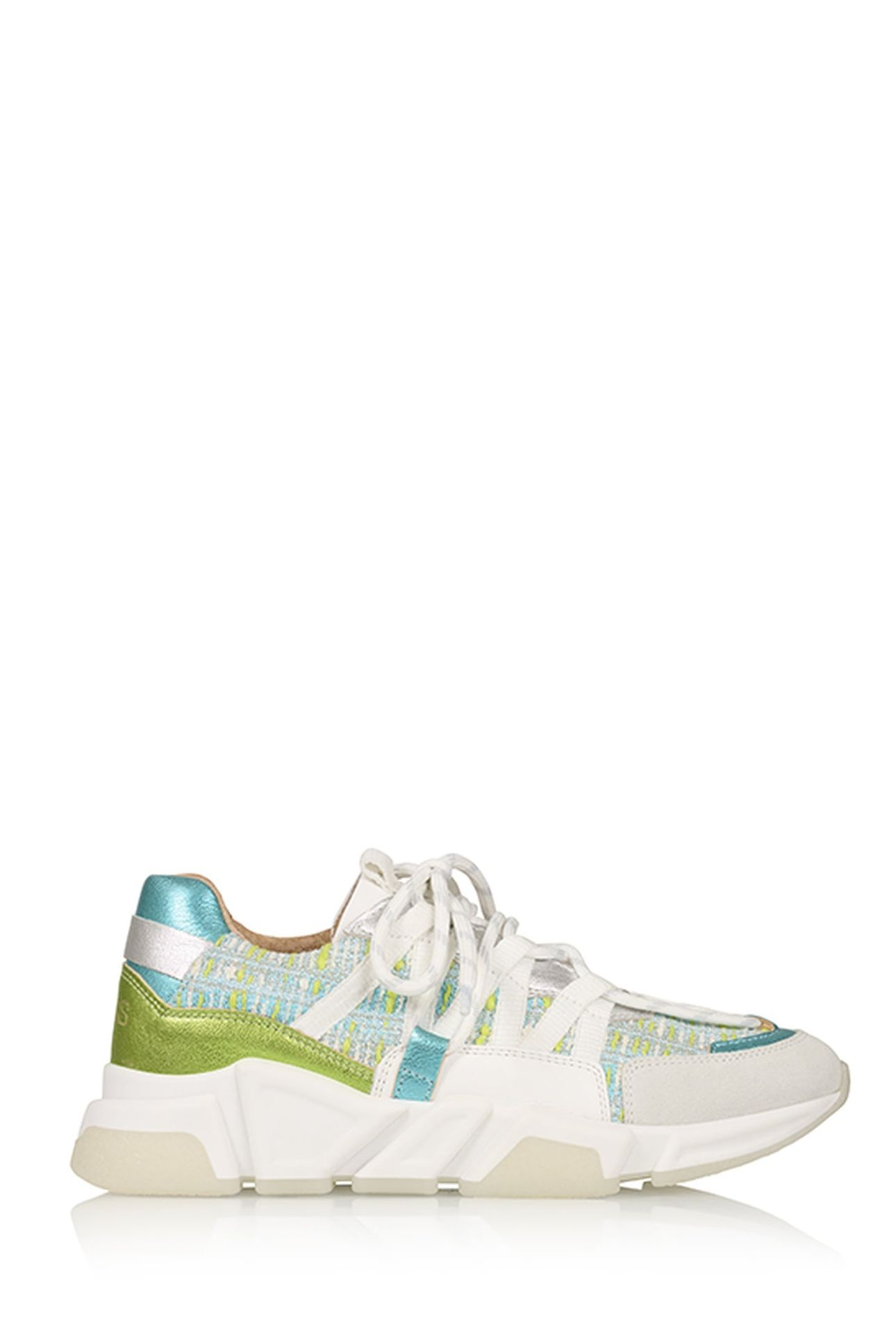 LOS ANGELES TWEED SNEAKER APPLE / SILVER 1