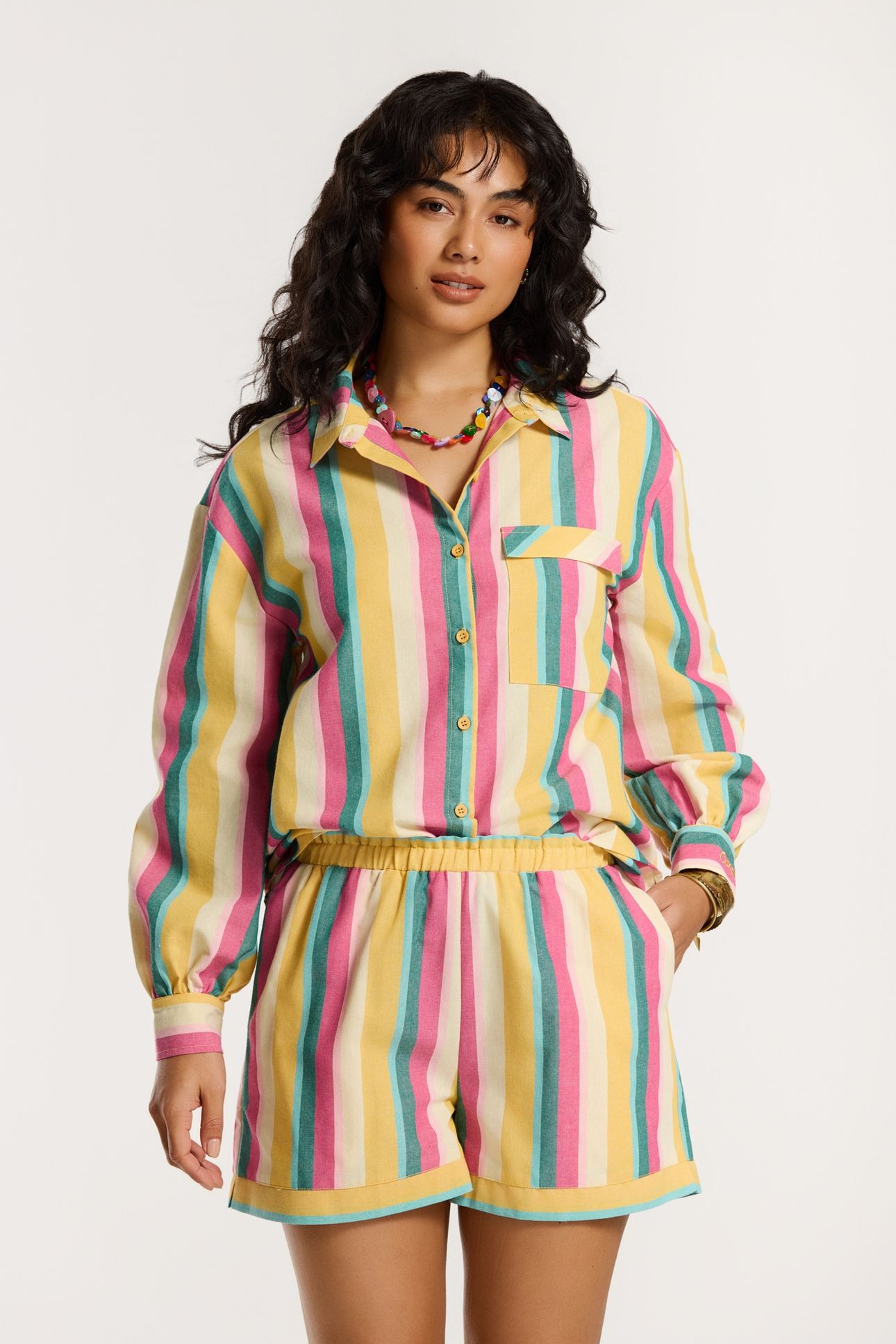 ESMEE STRIPE BLOUSE MULTICOLOUR STRIPE 5