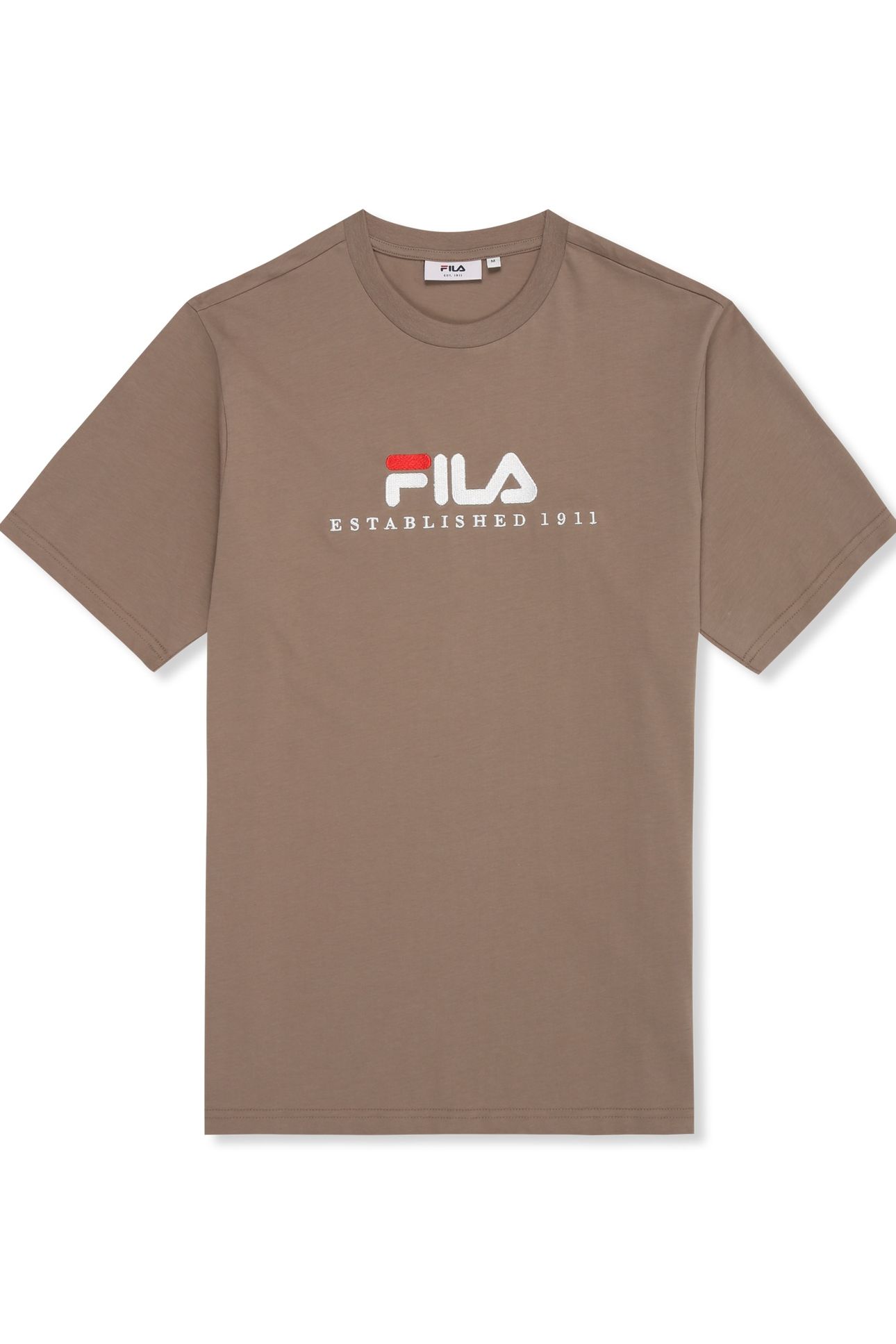 UNISEX VALSERA REGULAR LOGO T-SHIRT TAUPE GRAY 5