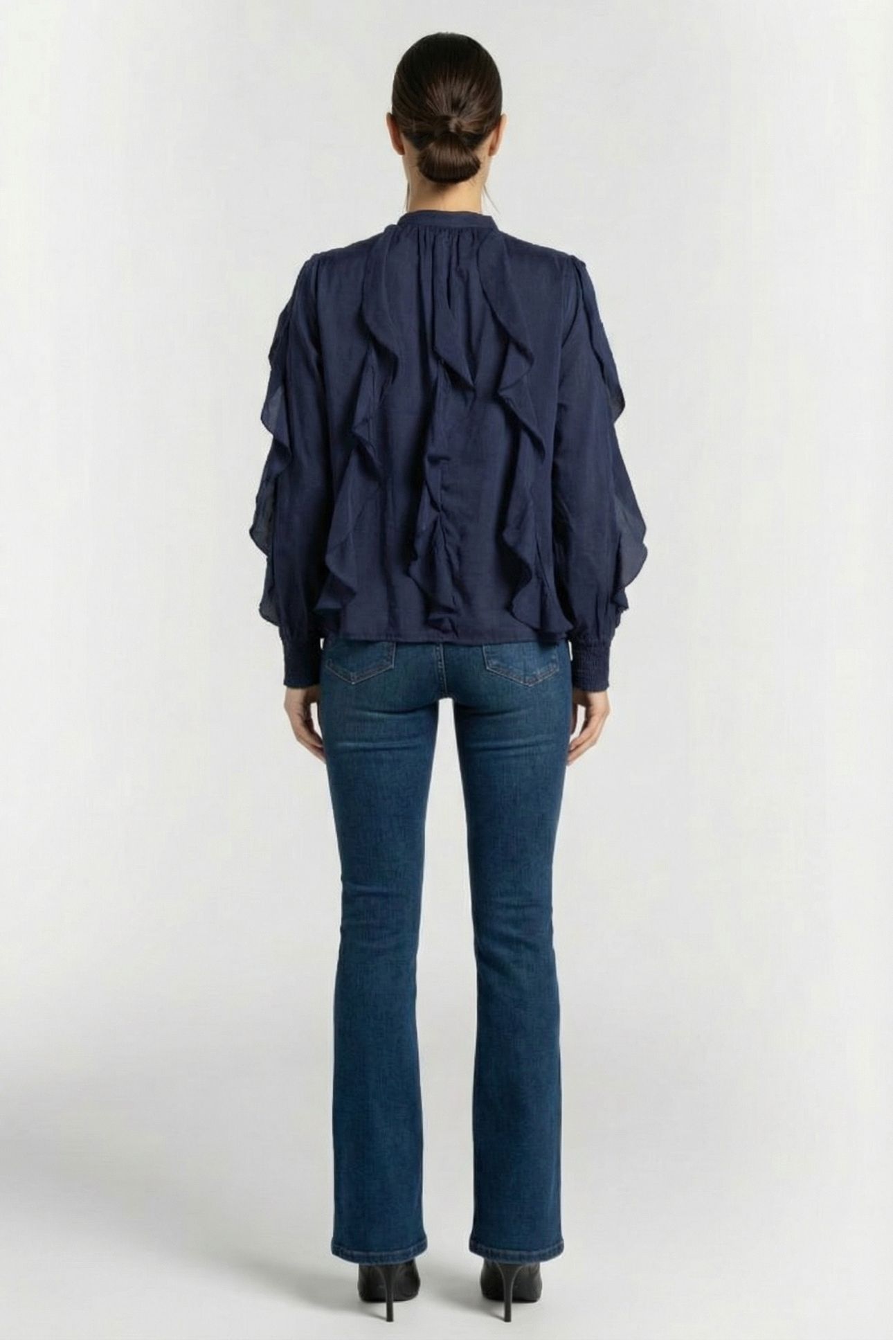TOP COTTON VISCOSE NAVY NOIR 2