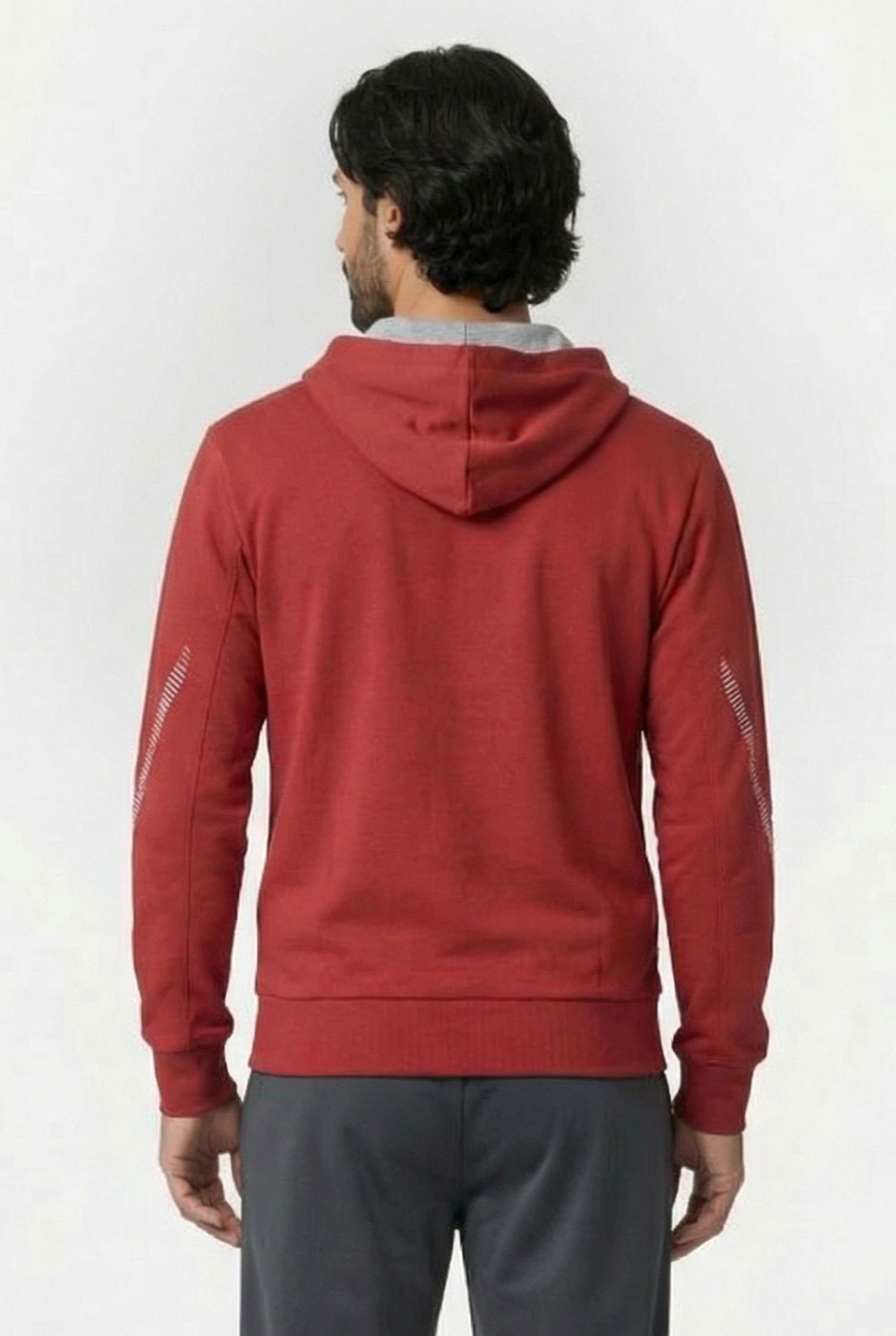 UNISEX TL HOODED JACKET RED 3