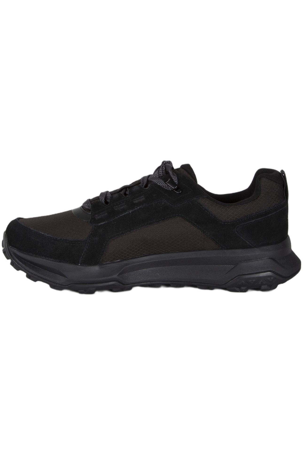 MOTION LEDGE LOW LACE UP WATERPROOF SNEAKER BLACK SUEDE 2