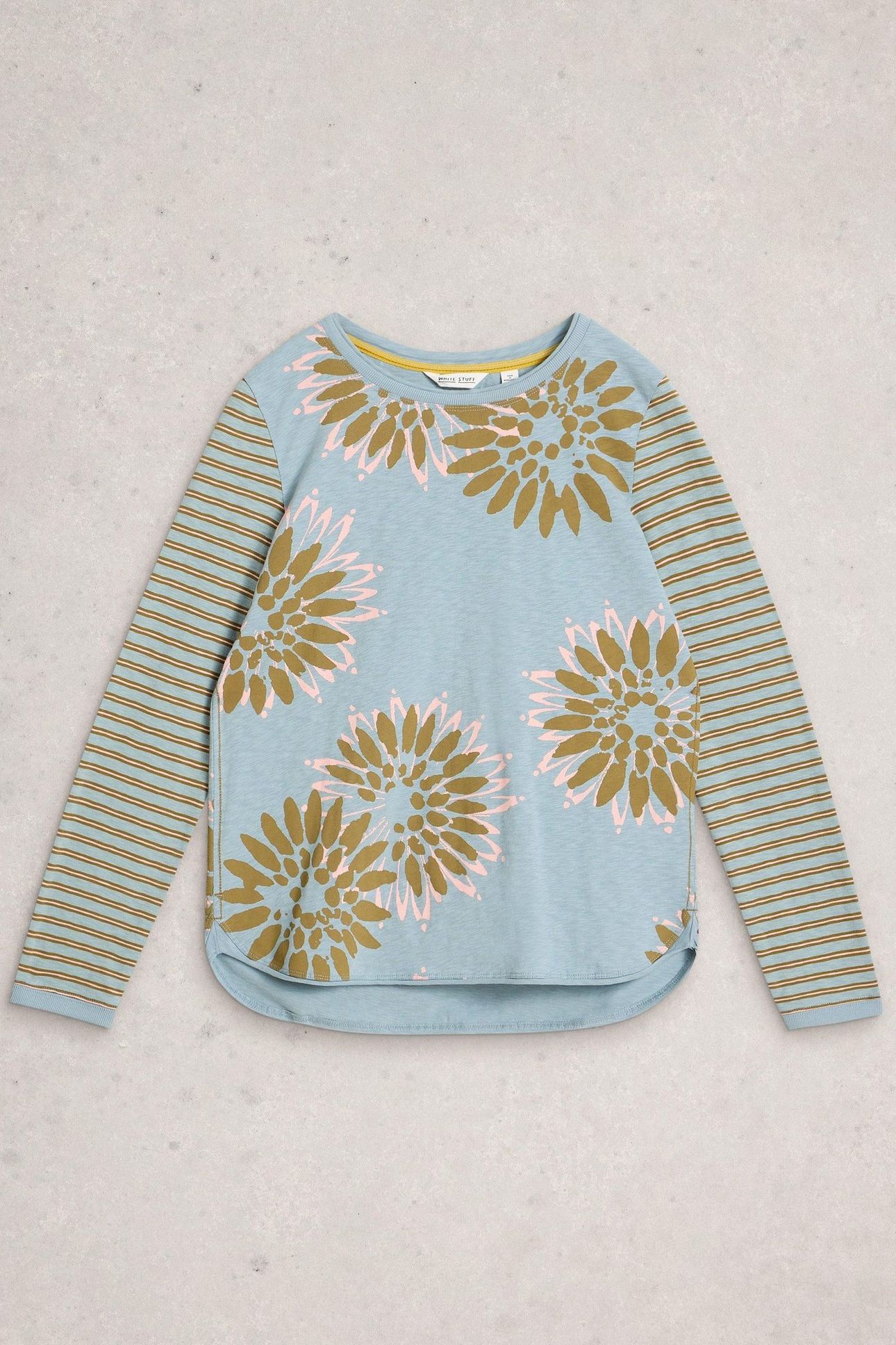 CLARA LS TEE DUSTY GREEN 3