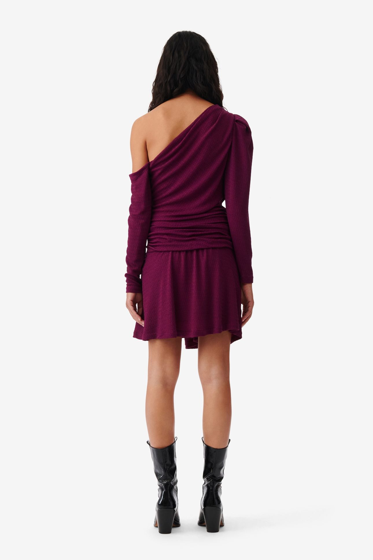 MERIMI DRESS FUSHIA/BLACK 2
