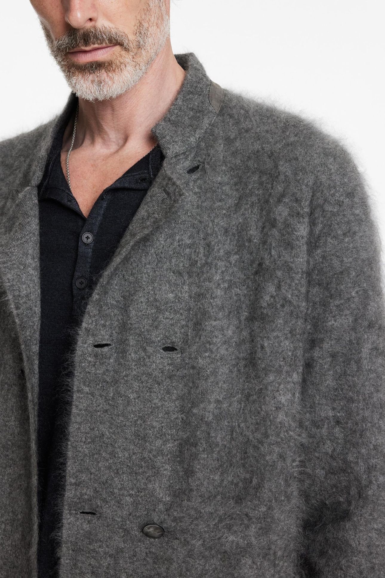 ADRANO REGULAR FIT CASHMERE DBL BREASTED SEAL GREY 3