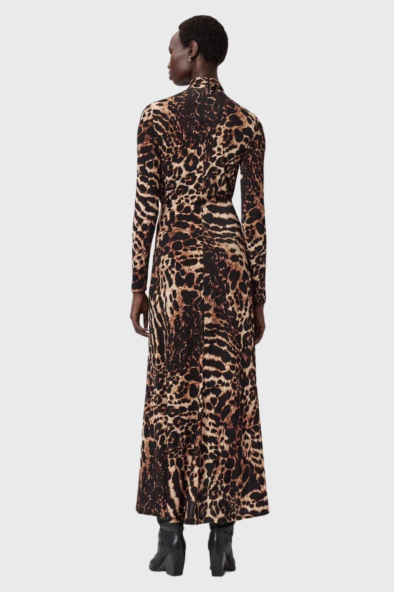 MINA DRESS PARDUS HONEY BROWN 4