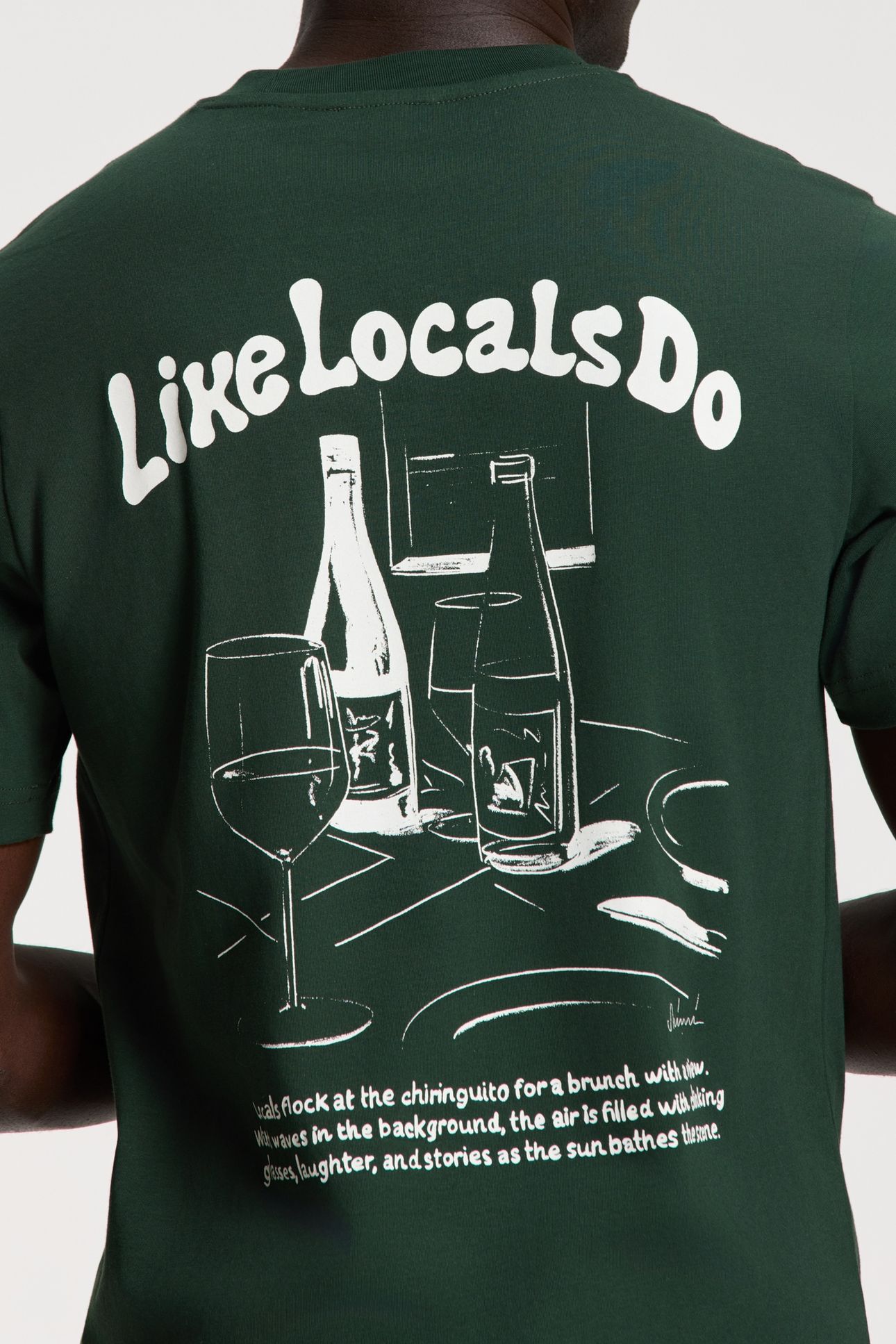 LIAM REGULAR T-SHIRT LIKE LOCALS DO GREEN LEAF 4