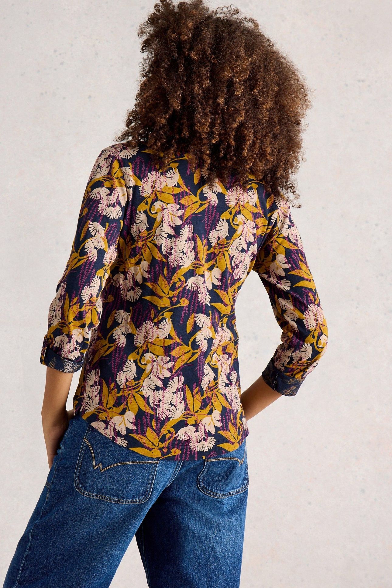 ANNIE JERSEY SHIRT NAVY MULTI 3
