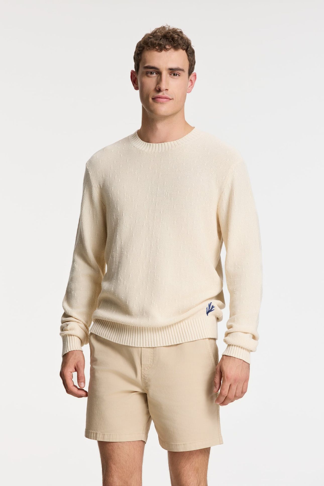 PALMER PULLOVER SOLID BEIGE 3