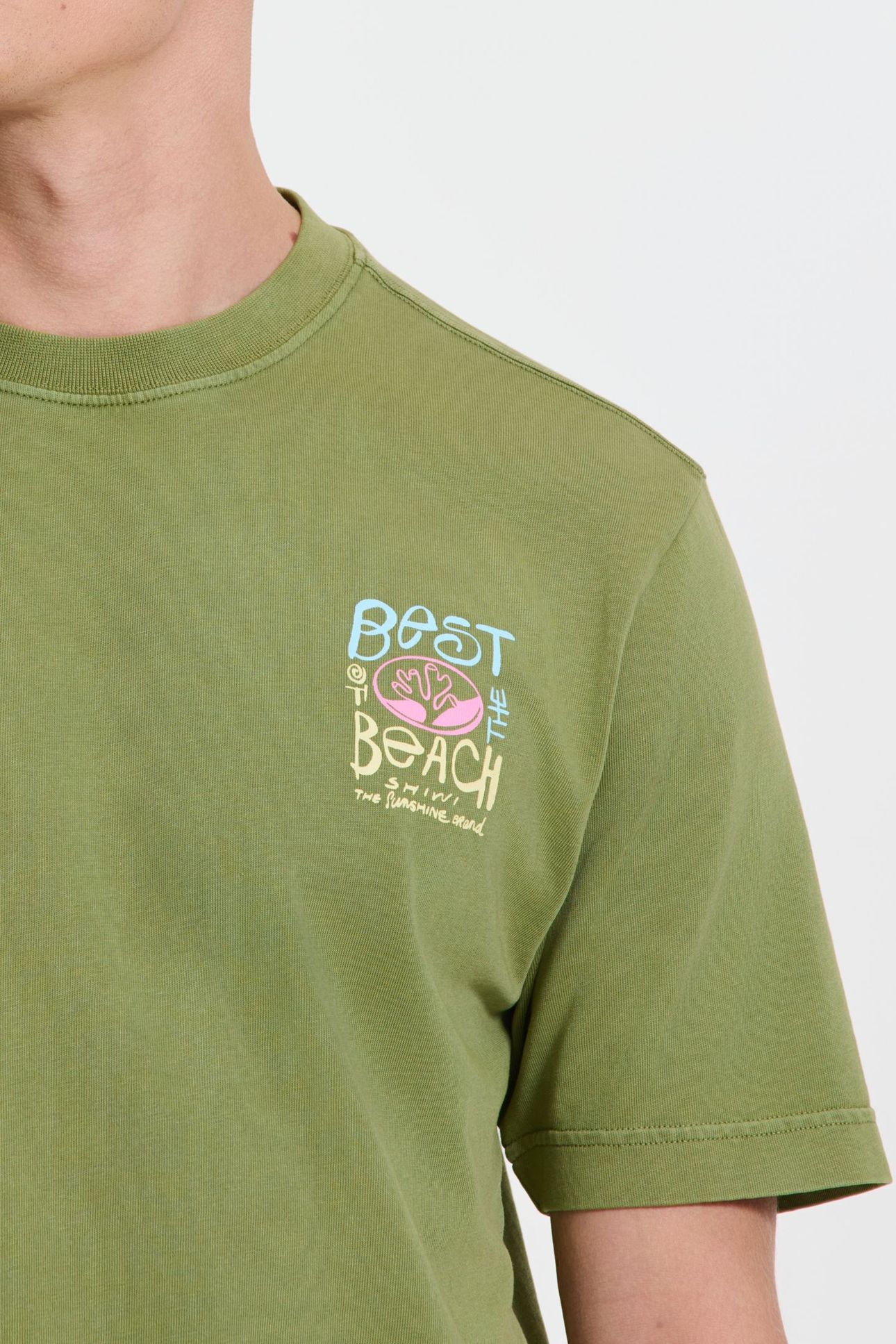 FINN RELAXED T-SHIRT BEST OF THE BEACH GREEN FERN 2