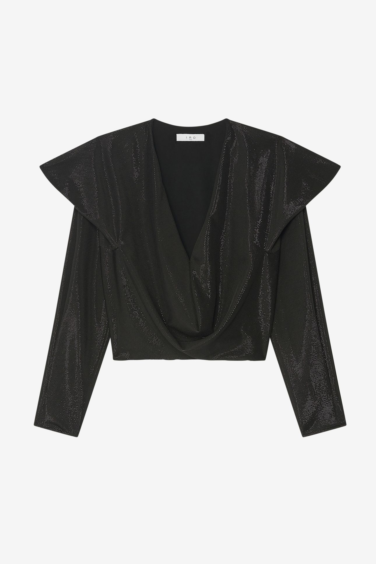 MARISSA TOP SHINY BLACK 3