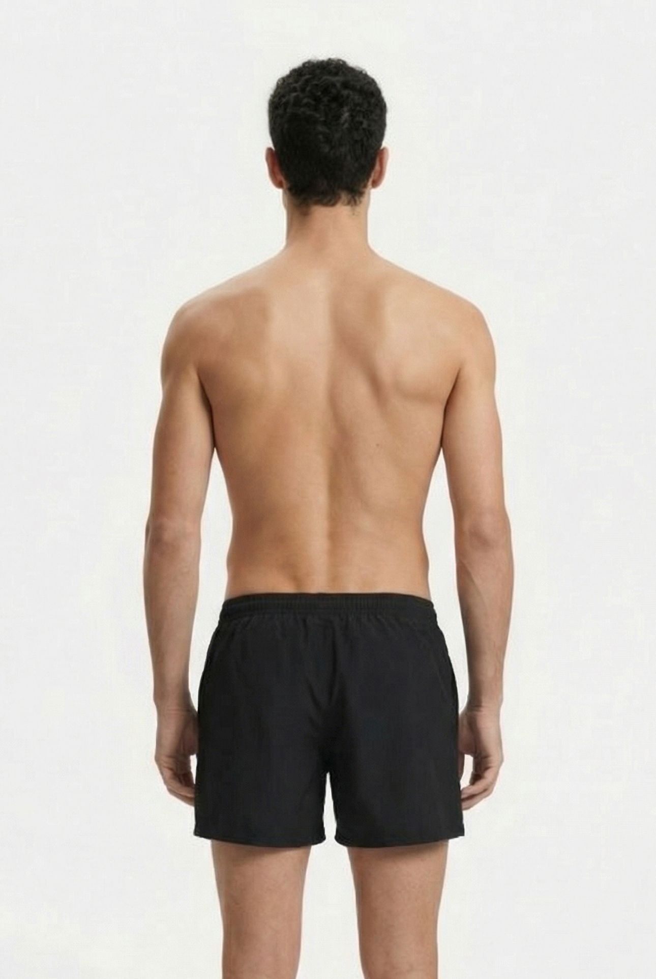 M TRAINING SHORT BLACK-SHINY GREEN 2