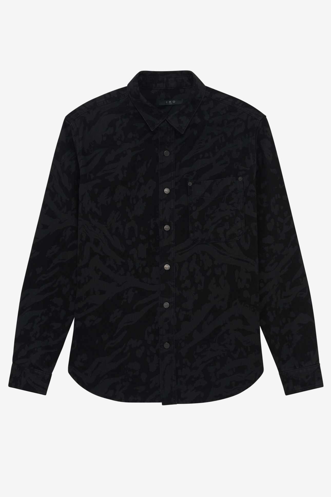 KOPINO SHIRT BLACK/BLACK LEOPARD 3