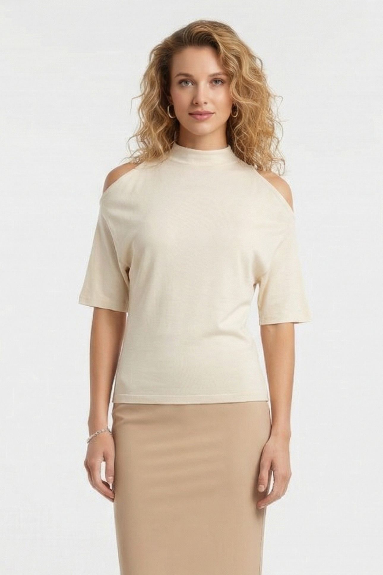 FLORAM T-SHIRT CLOUDY WHITE 1