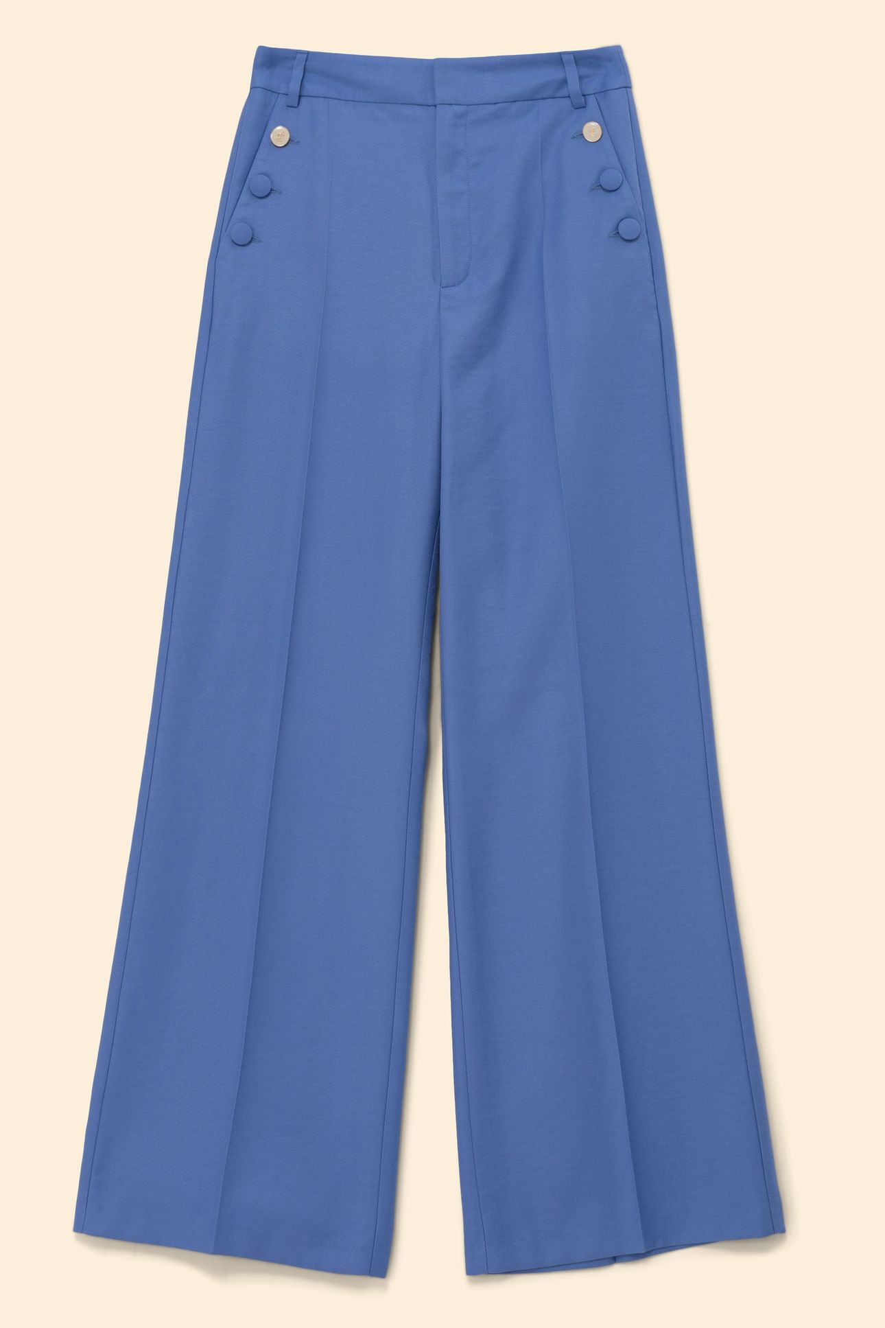 BLUE SUIT TROUSERS WITH BUTTONED POCKETS BLUE CERULEUM 6