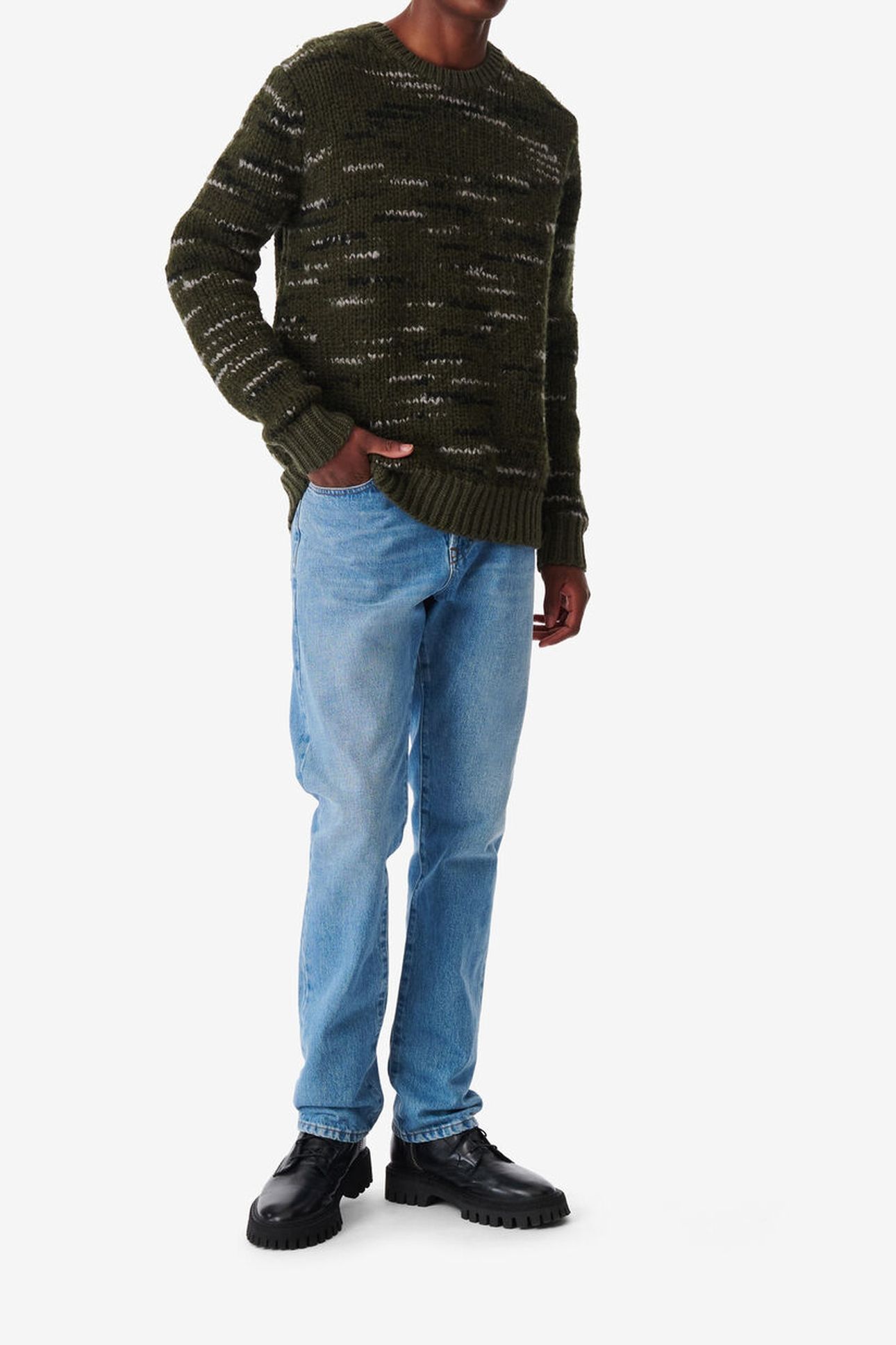 BAPO PULLOVER KHAKI/BLACK 4
