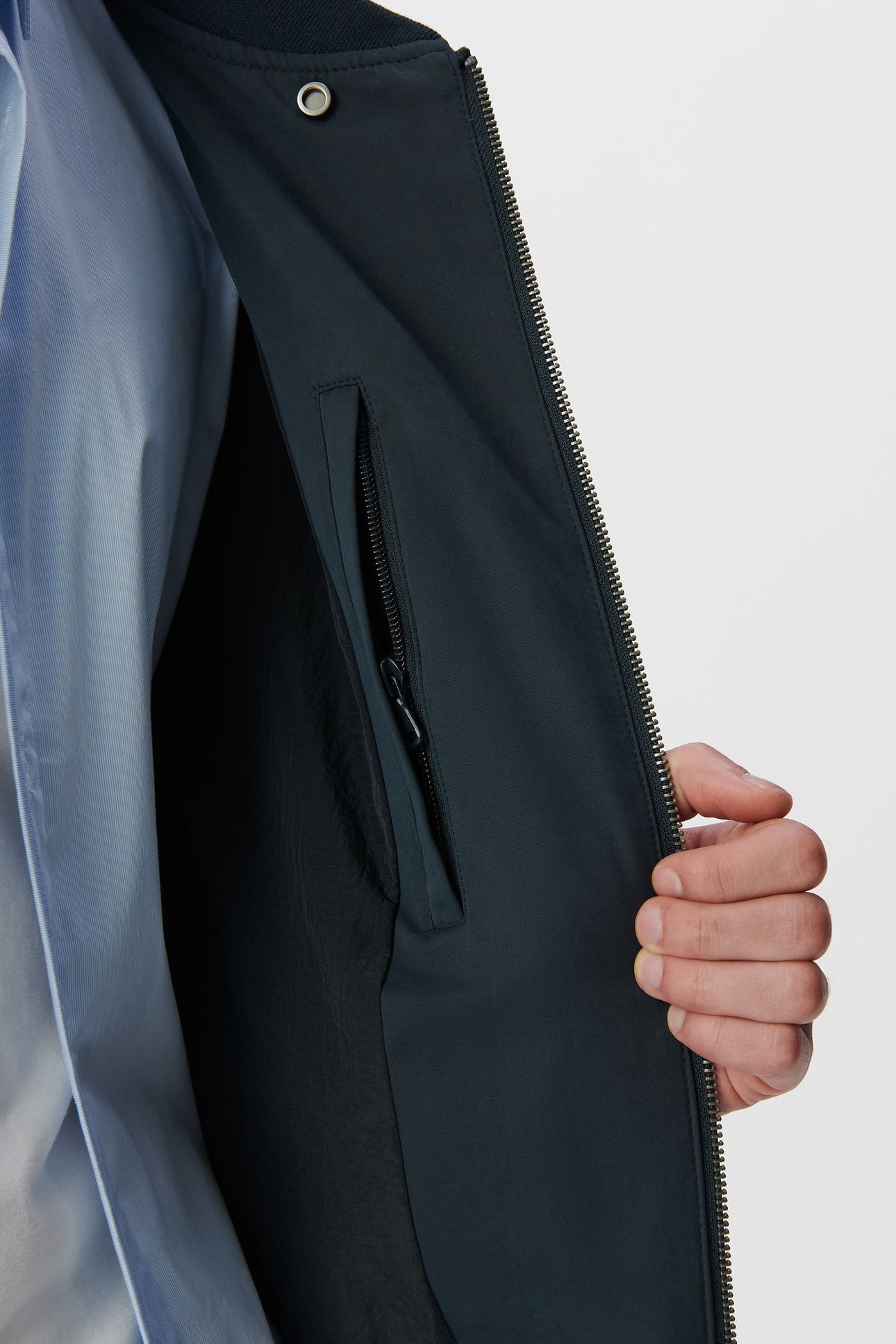 INK SOFT NYLON BOMBER JACKET 6