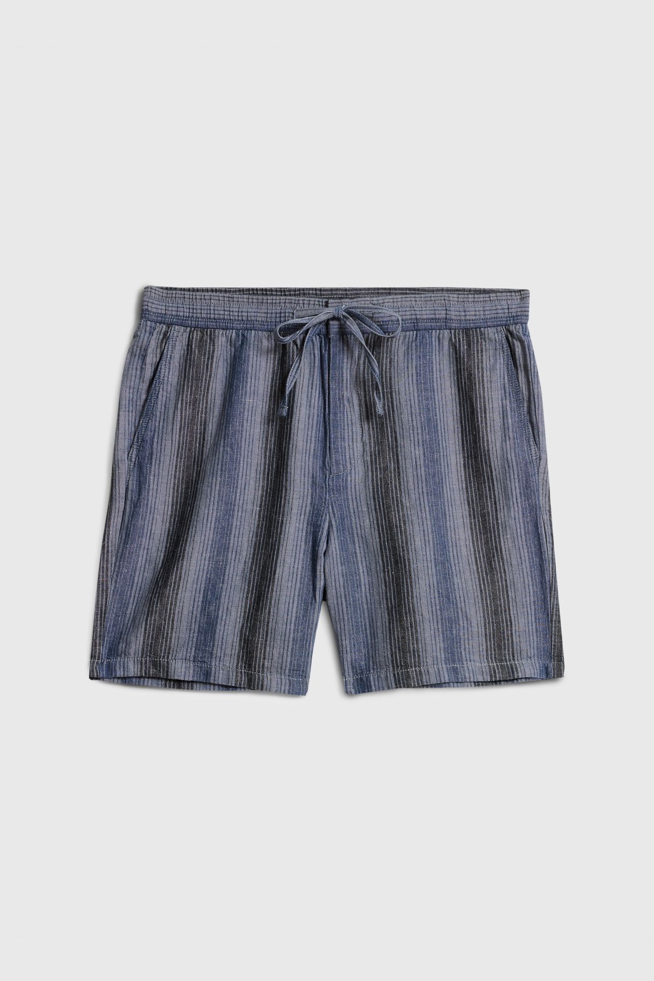 DAVID DRAW STRING SHORTS WITH BACK PATCH DEMIN HTHR 2