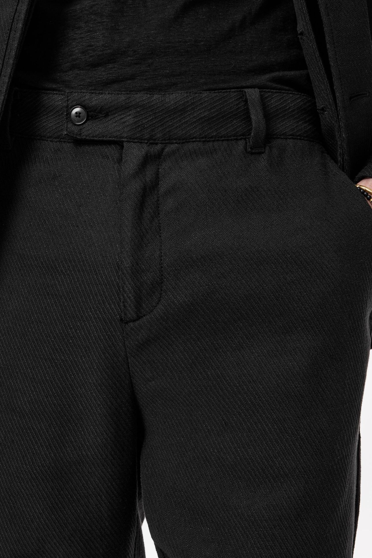 DUNCAN PANTS - EXTENDED WAIST BAND PANTS BLACK 3