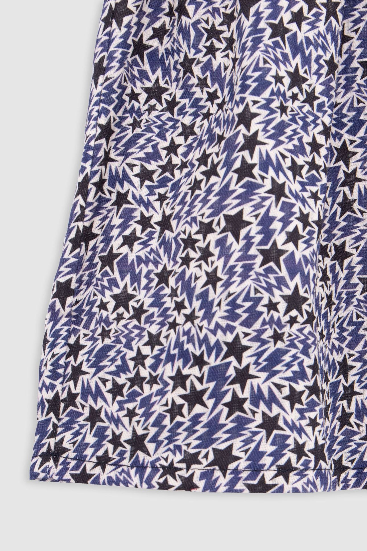 GIRL’S ECRU ORGANIC COTTON LIGHTNING-STARS PRINT SKIRT 4