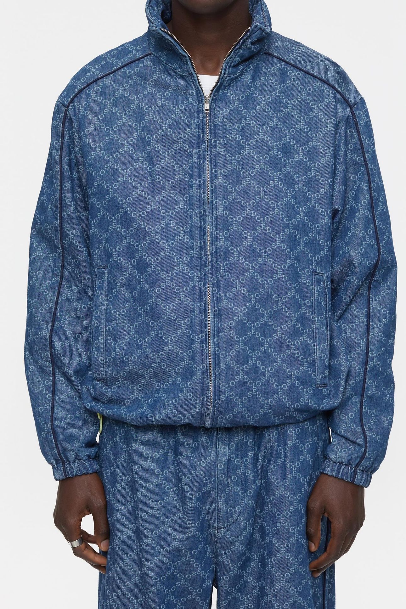 TRACK SUIT JACKET JACKETS & COATS MID BLUE 1