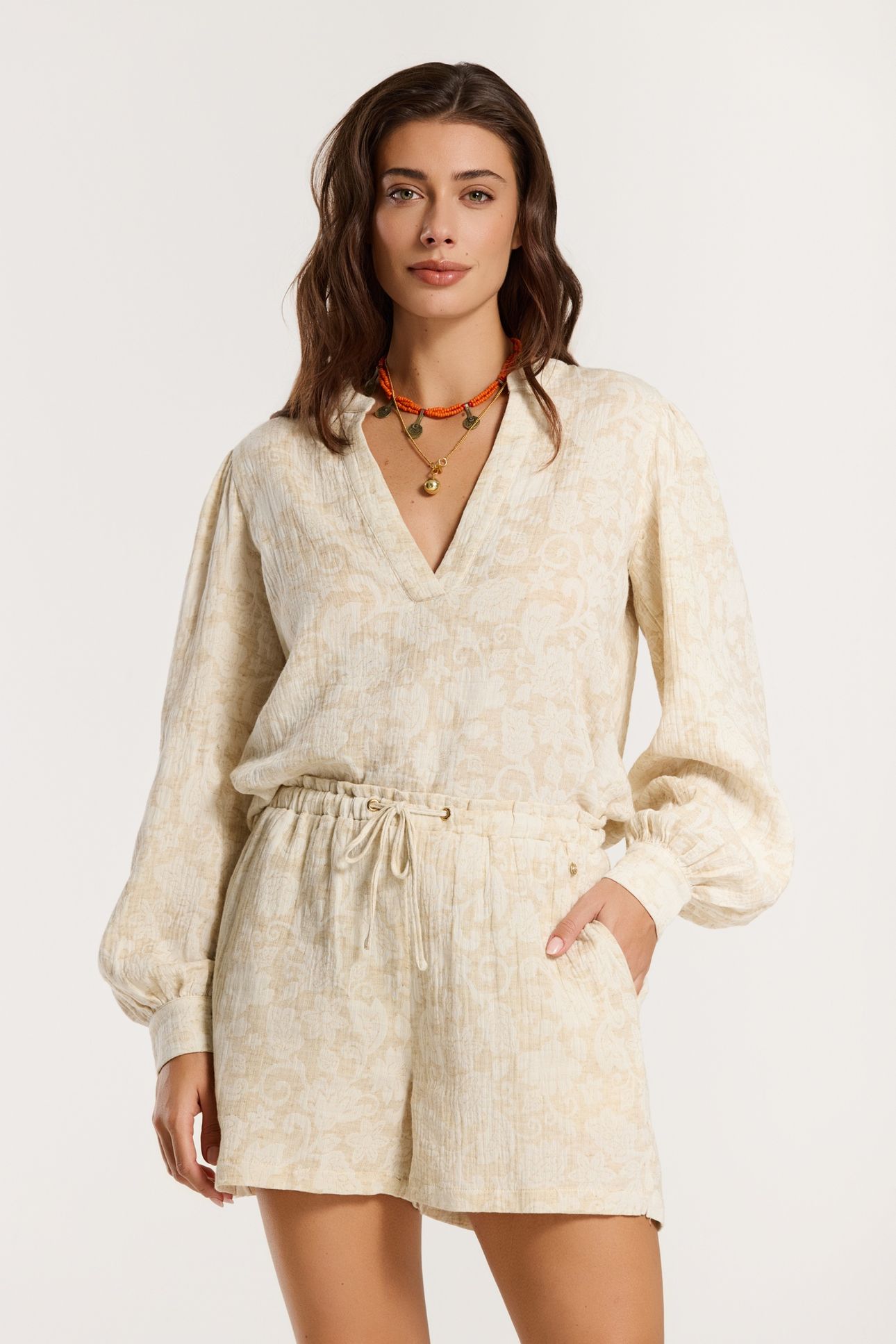 IMILIA TOP BOHEMIAN JACQUARD WHITE BOHEMIAN JACQUARD 5