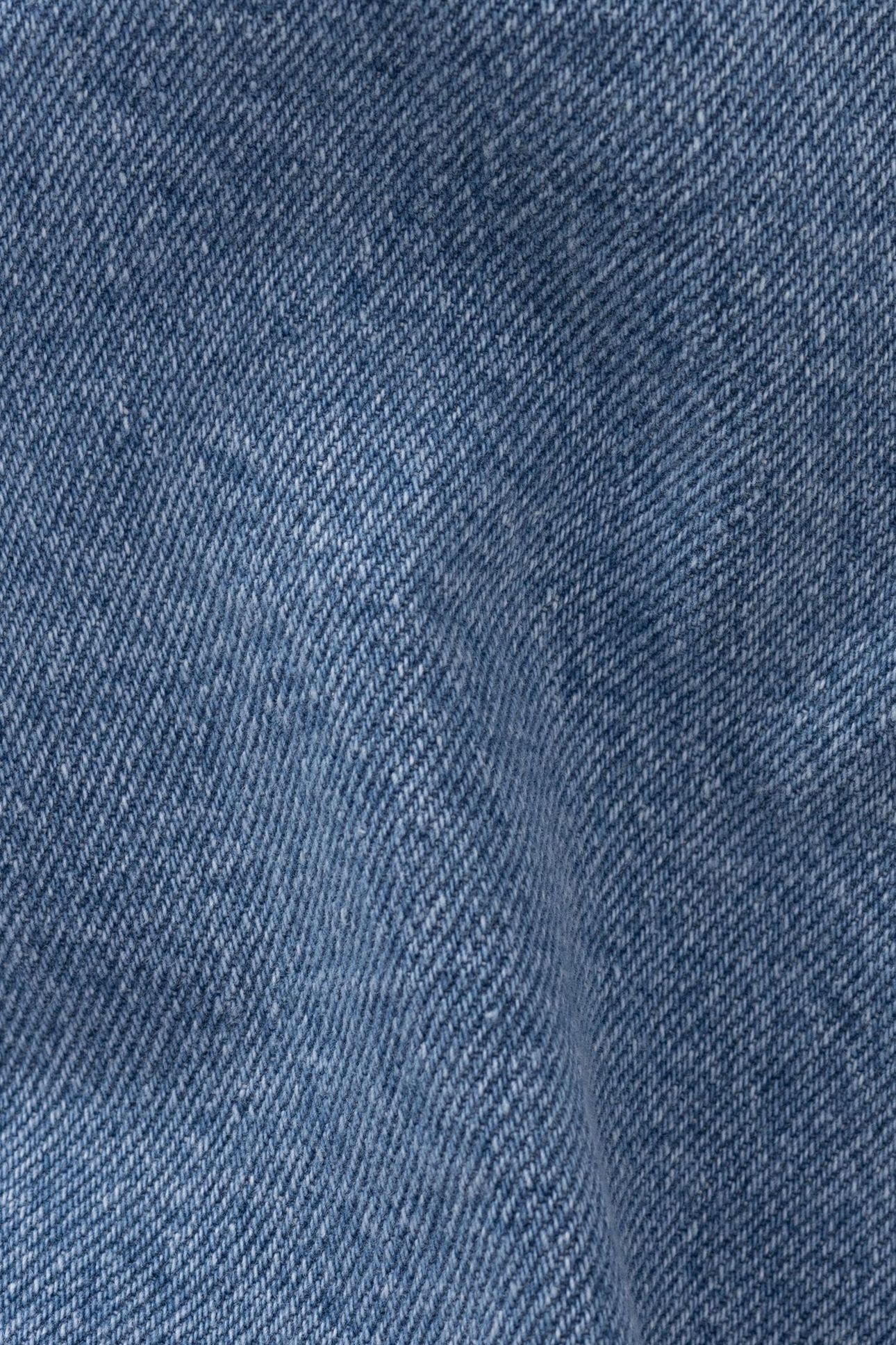 BLUE DENIM SHORTS WITH FRINGED EDGES 8