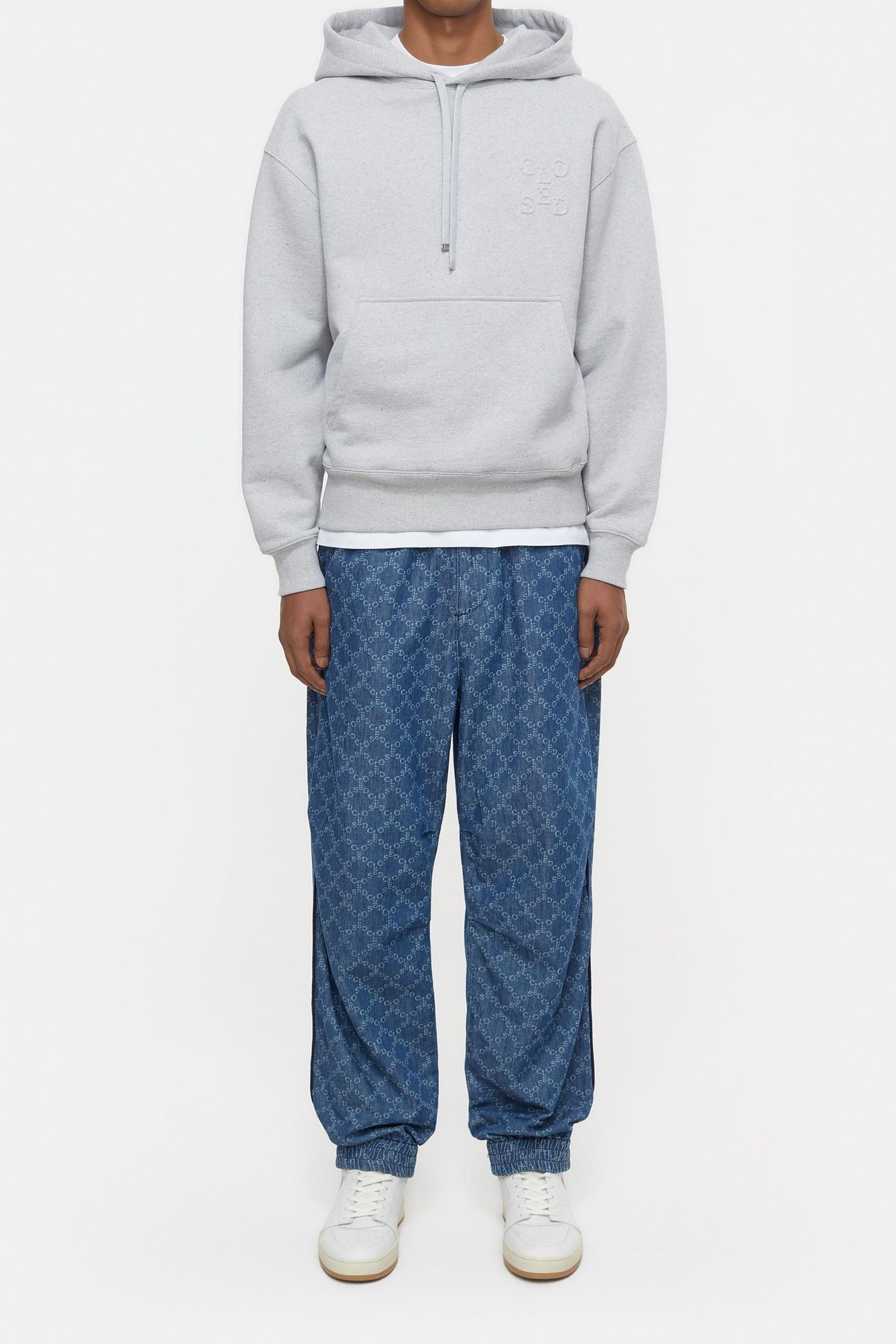 TRACK SUIT PANTS JEANS MID BLUE 1