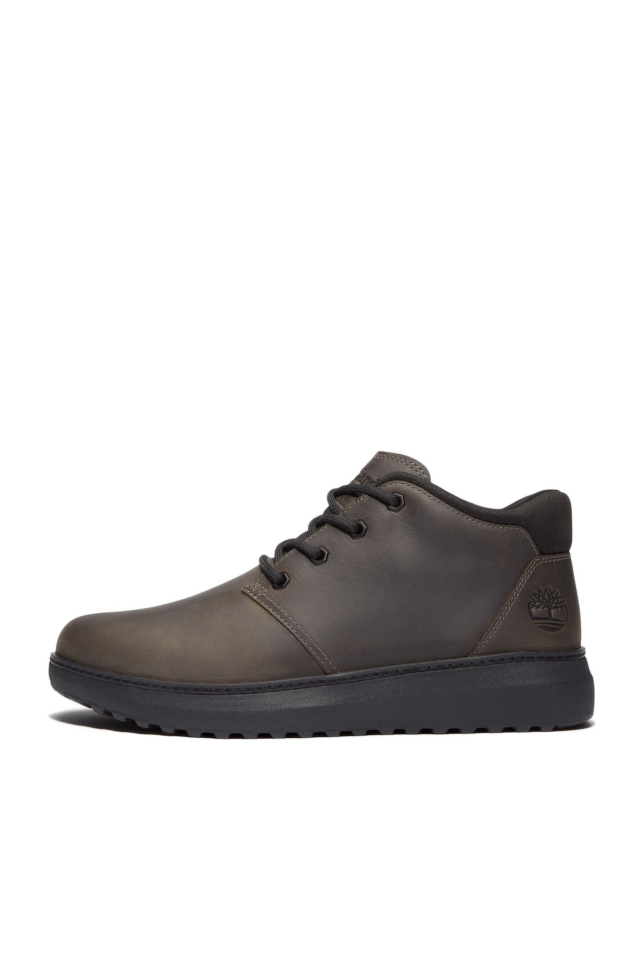 HUDSON ROAD MID LACE UP CHUKKA BOOT DARK GREY FULL GRAIN 8
