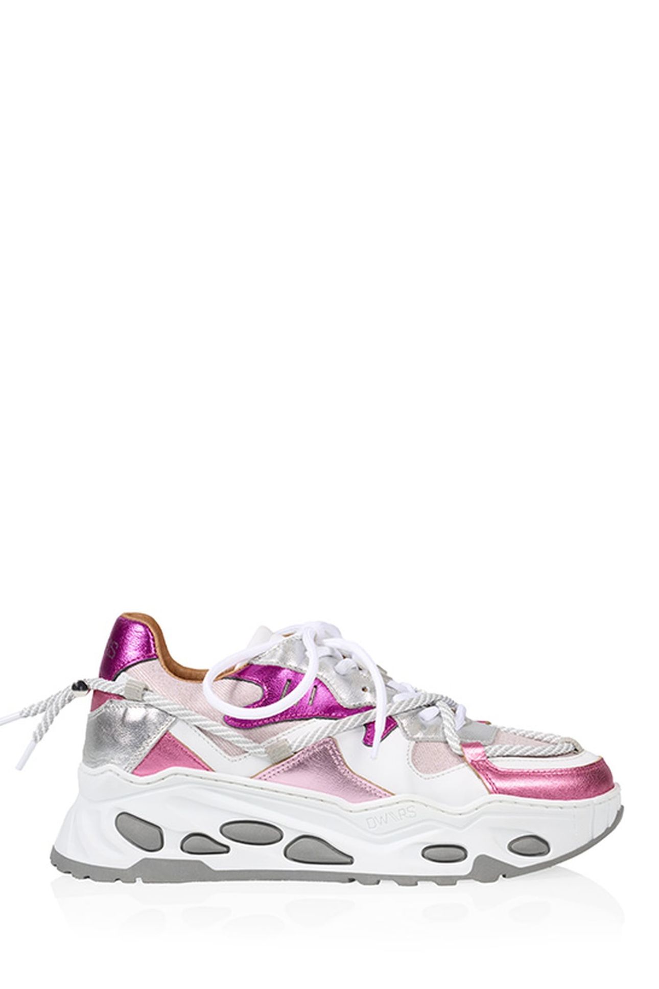 SATURNUS DENIM SNEAKER SILVER / PINK 3