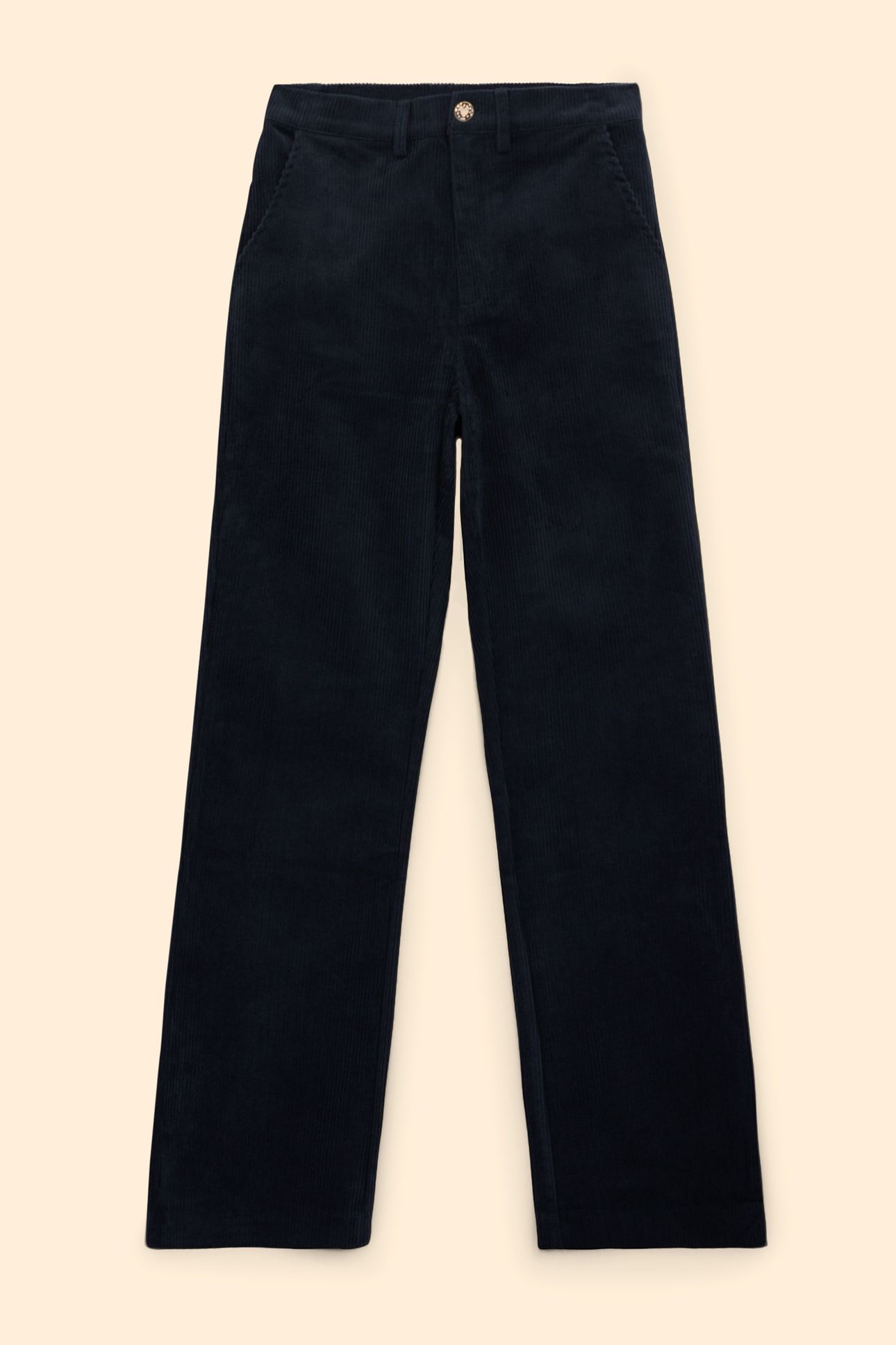 NAVY DROP-FRONT SUIT TROUSERS MARINE 5