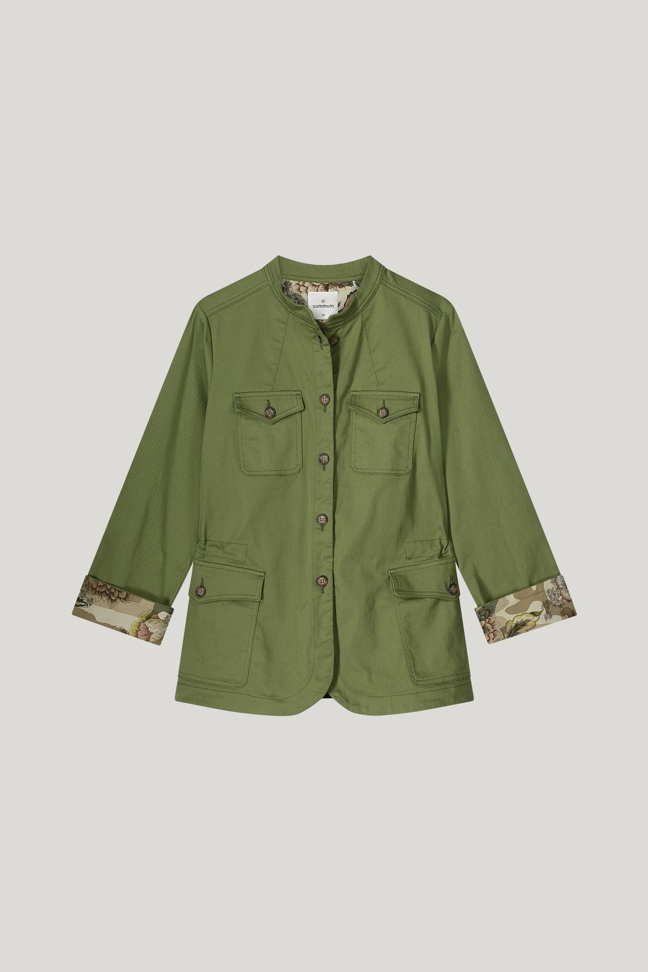 JACKET COTTON STRETCH COMBAT GREEN 4
