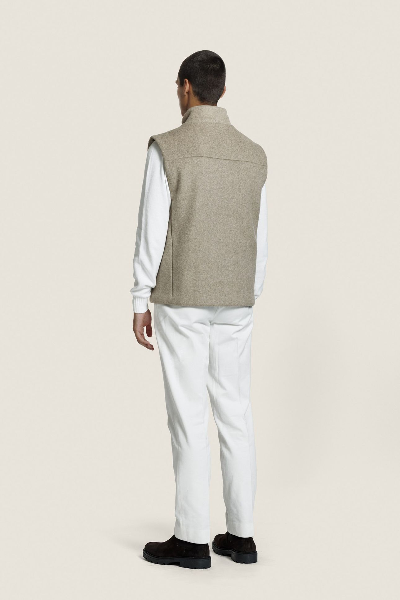 AXEL BODYWARMER D. BEIGE MELANGE 3