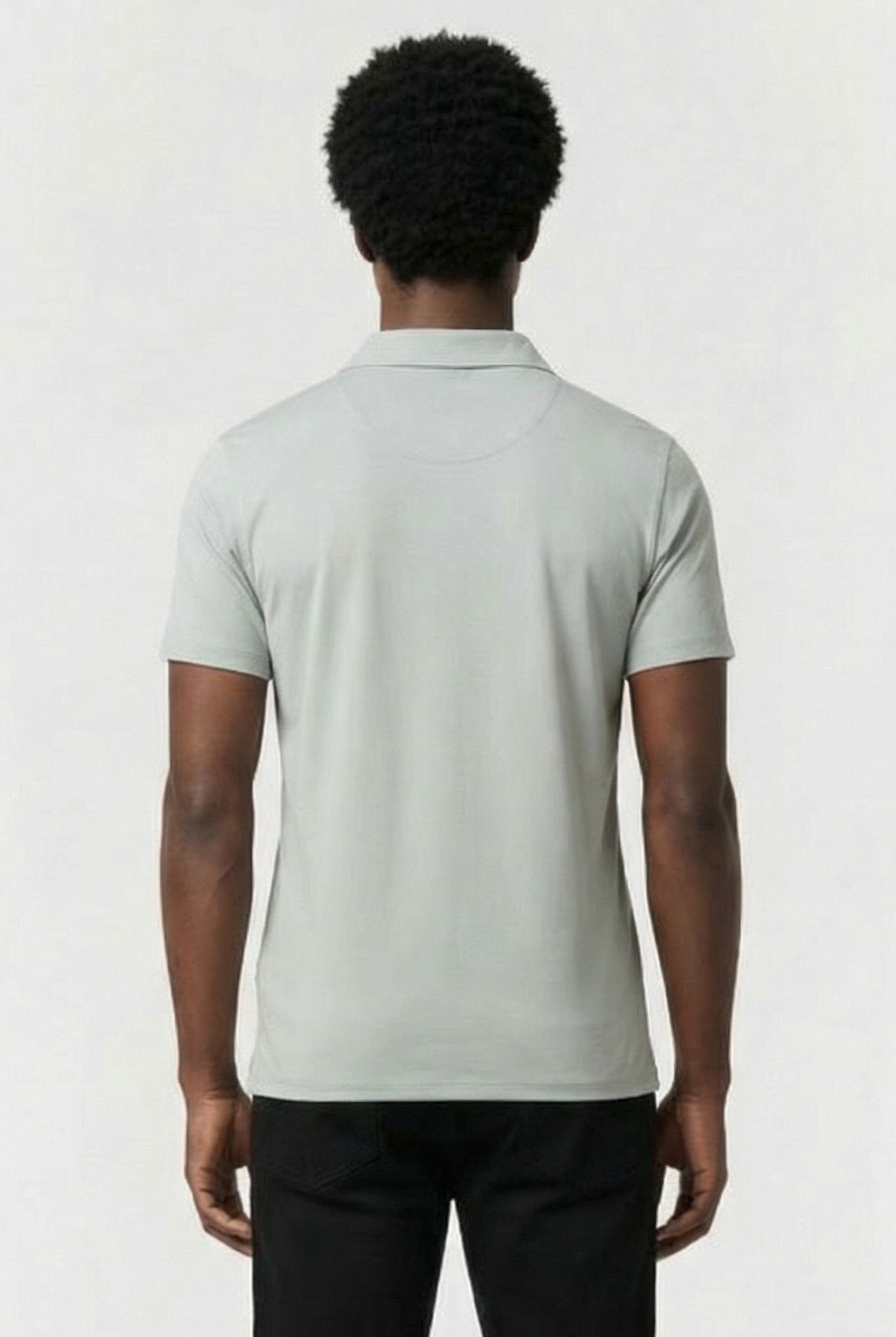 MEN'S POLOSHIRT POCKET SOLID JADE 2