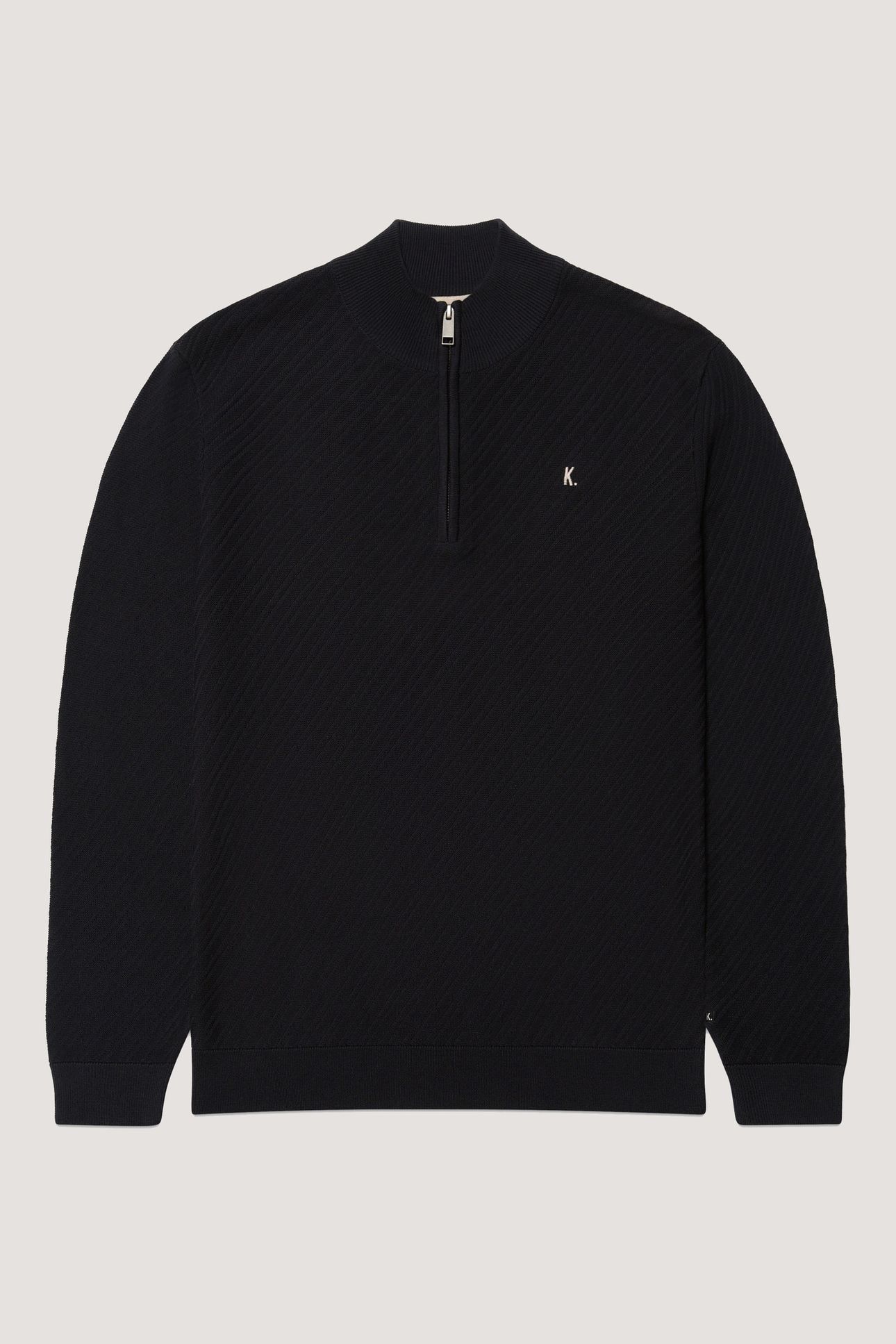 KN CROSSED ZIP DARK NAVY 3