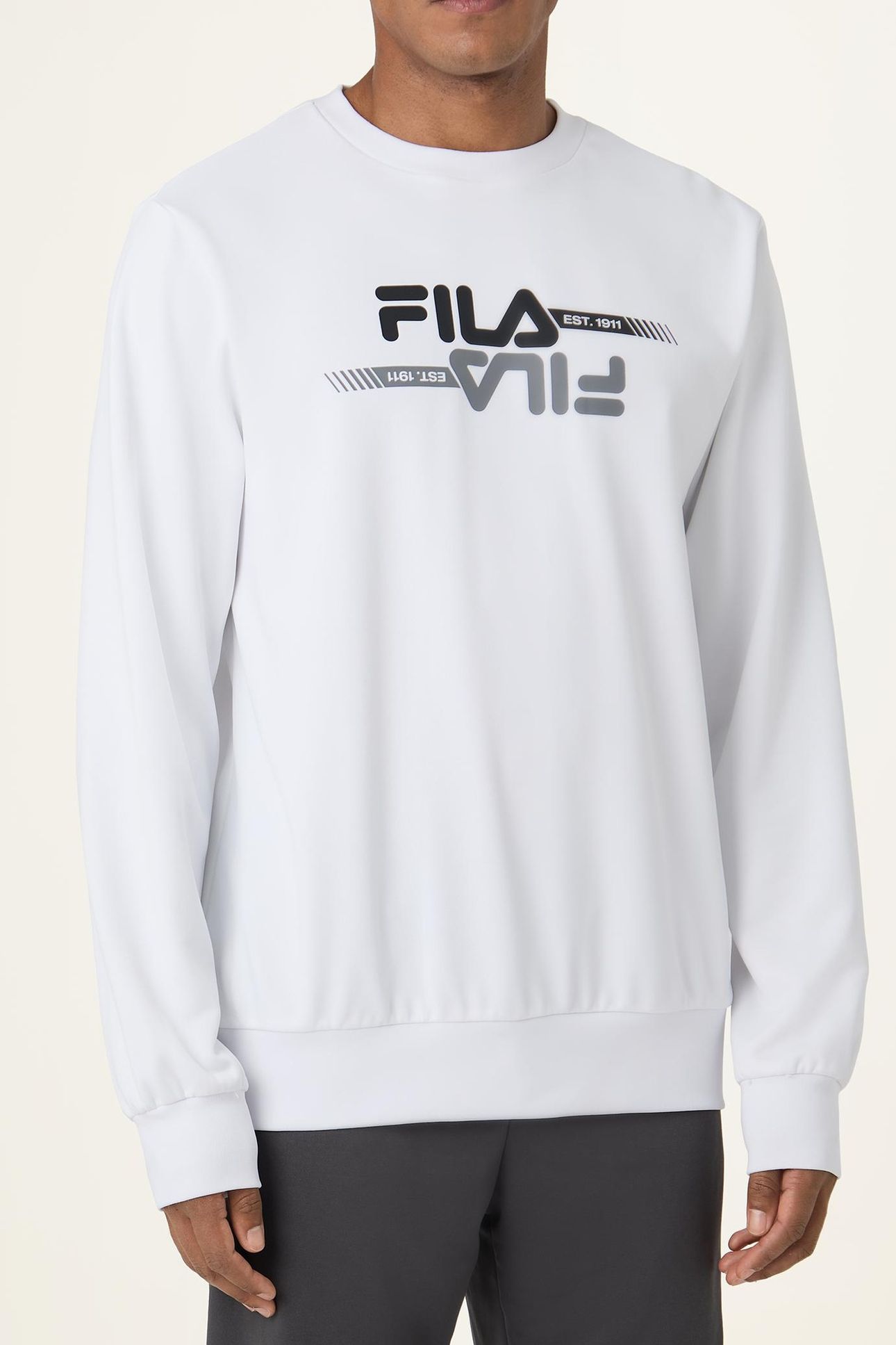 MANTA REGULAR GRAPHIC SWEATSHIRT BRIGHT WHITE 1