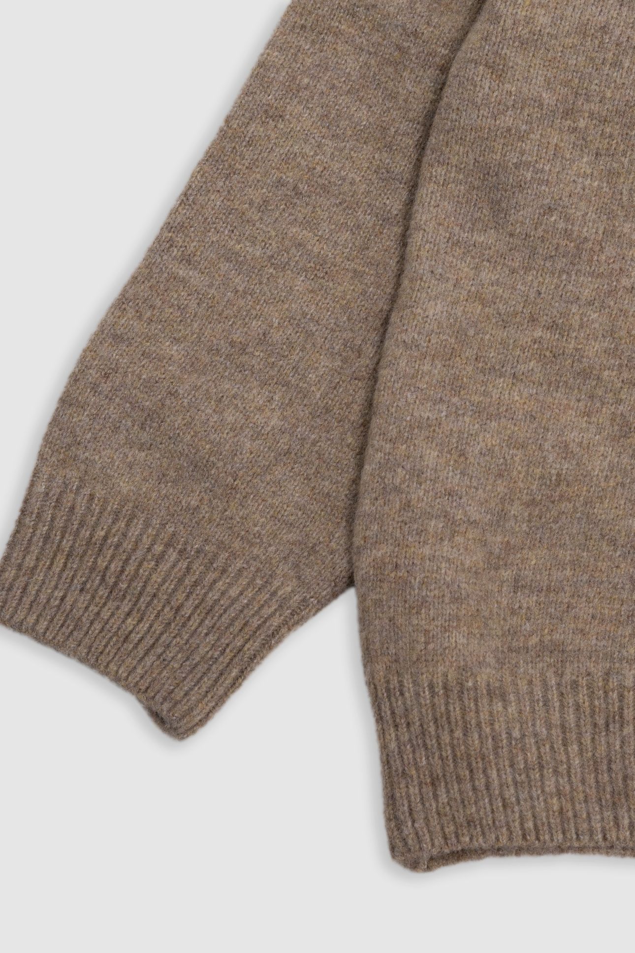 BOY'S CAMEL KNIT BADGE K EMBROIDERY BOUCLETTE SWEATER 6