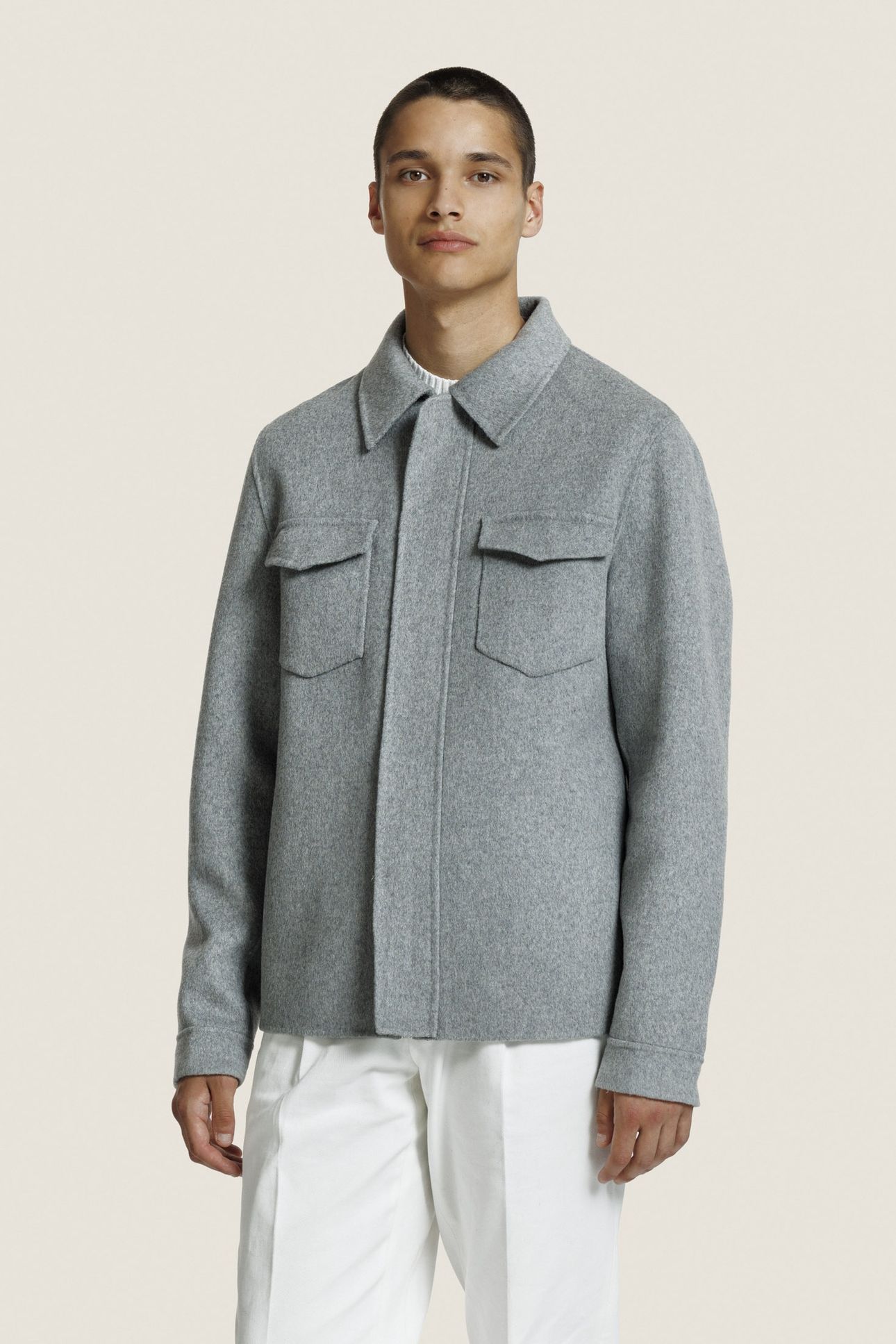 ROBERT JACKET L. GREY MELANGE 2