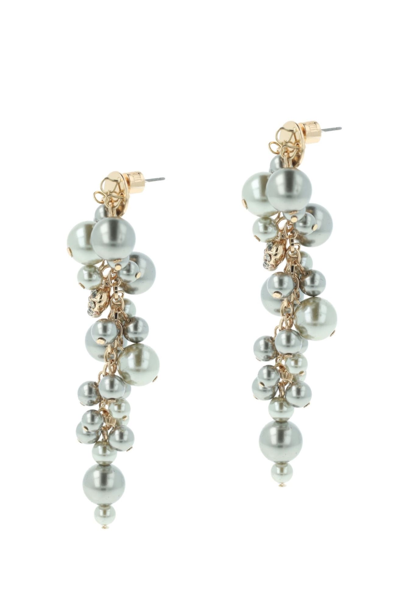 ULTIMATE PEARL EARHANGERS GREY 3