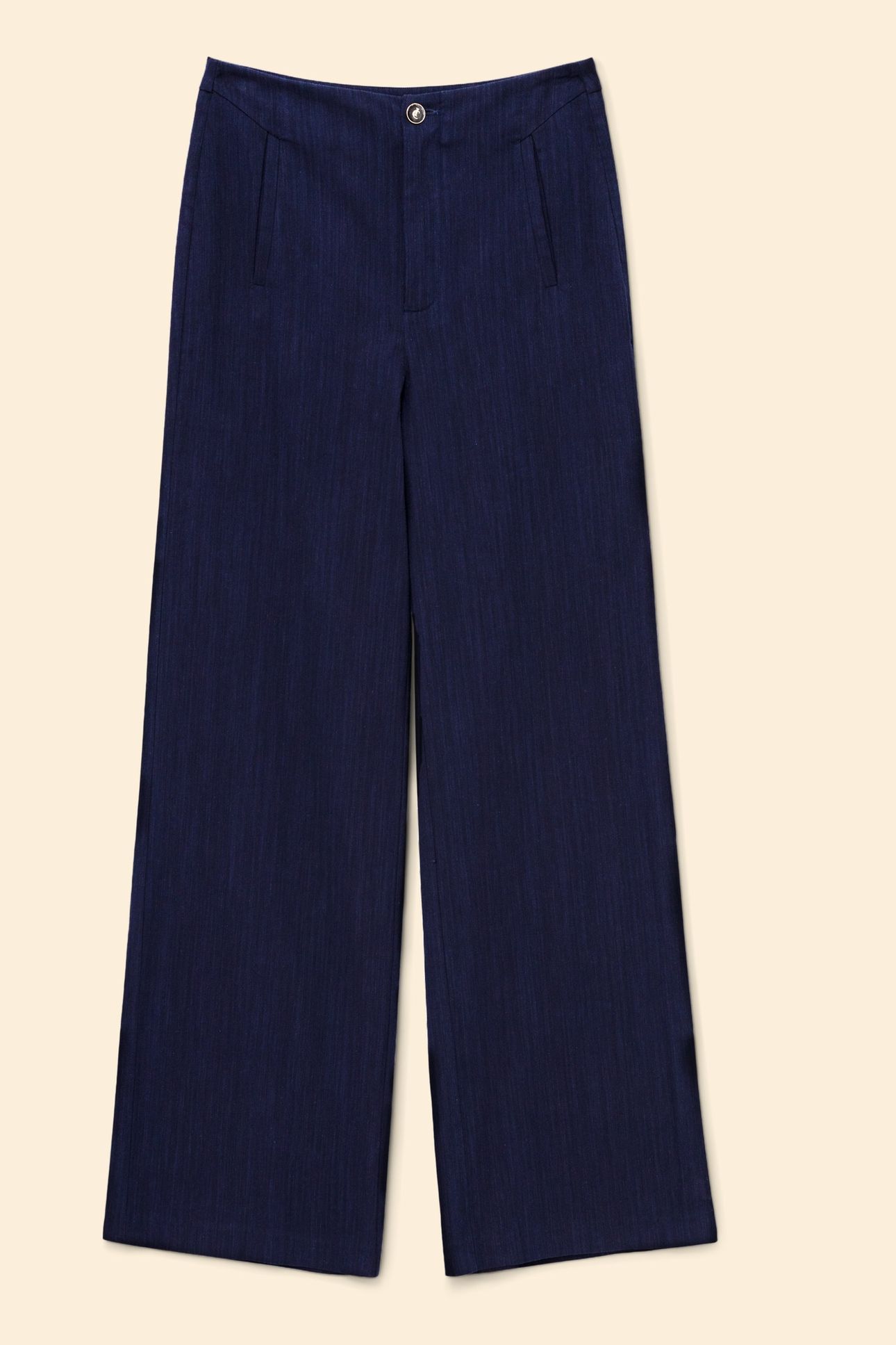 WIDE-LEG NAVY SUIT PANTS MARINE 5